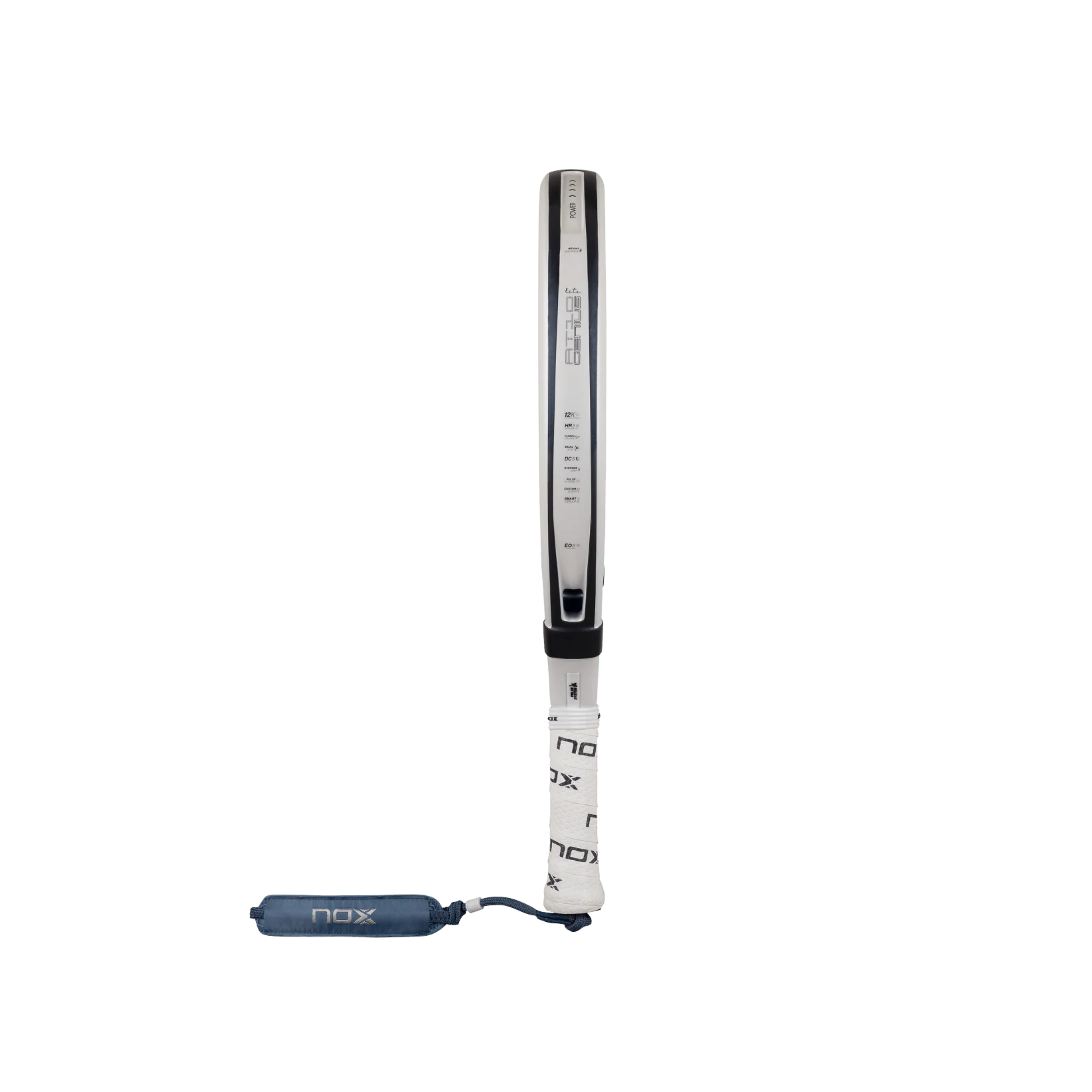Nox AT10 Luxury Genius 12K Alum Xtrem Lite 2026 Padel Racket - Silver White