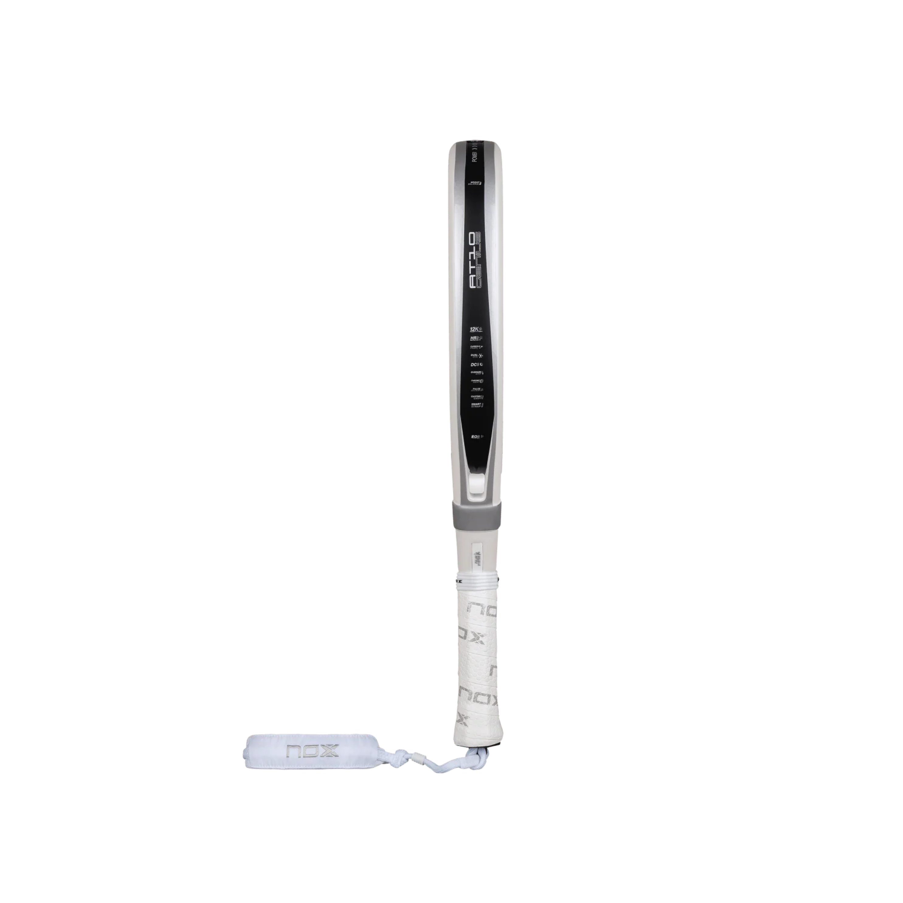 Nox AT10 Luxury Genius Attack 12K Alum XTREM 2026 Padel Racket - Silver White