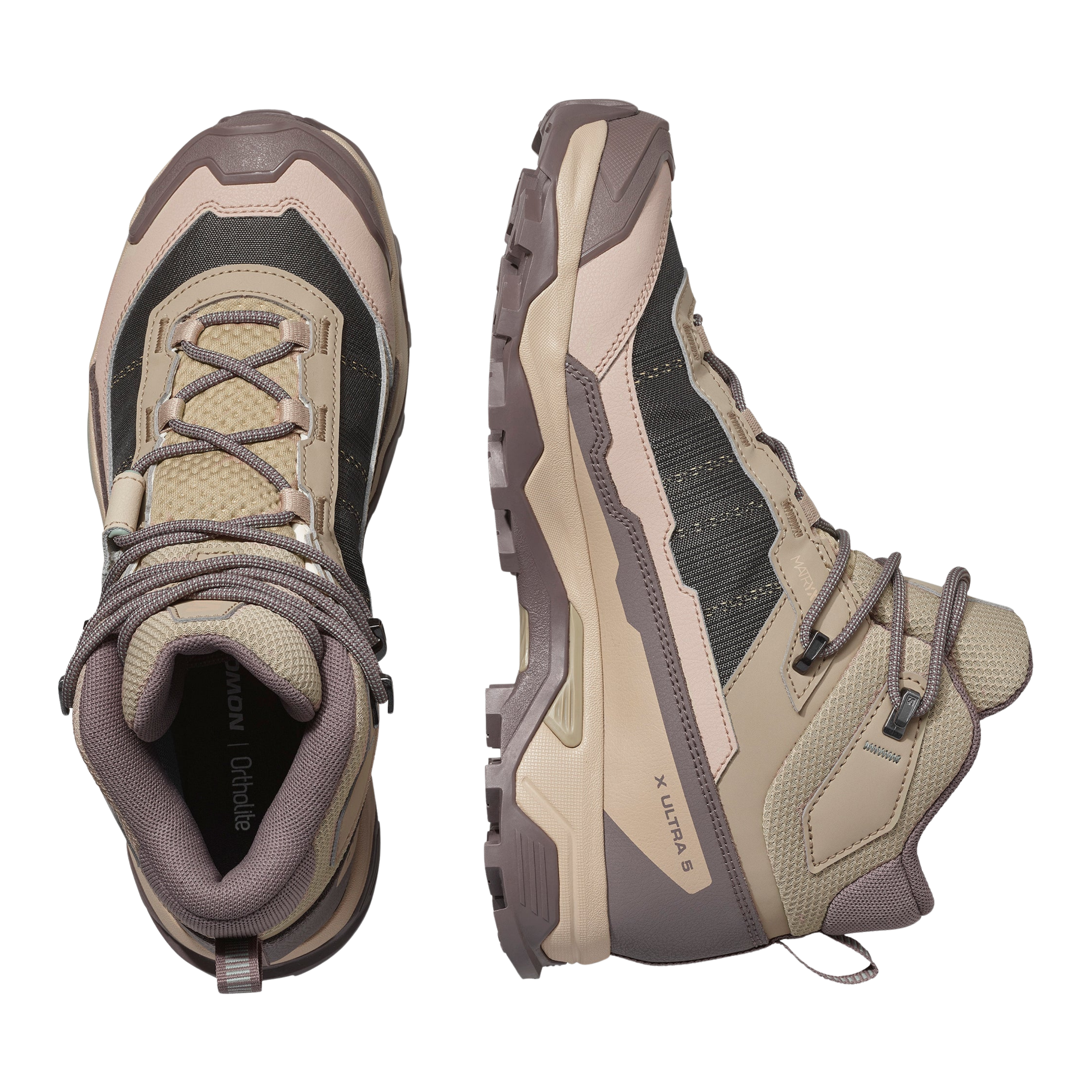 Salomon Women X Ultra 5 Mid Gore-Tex - Iron Desert Tan Green Milieu