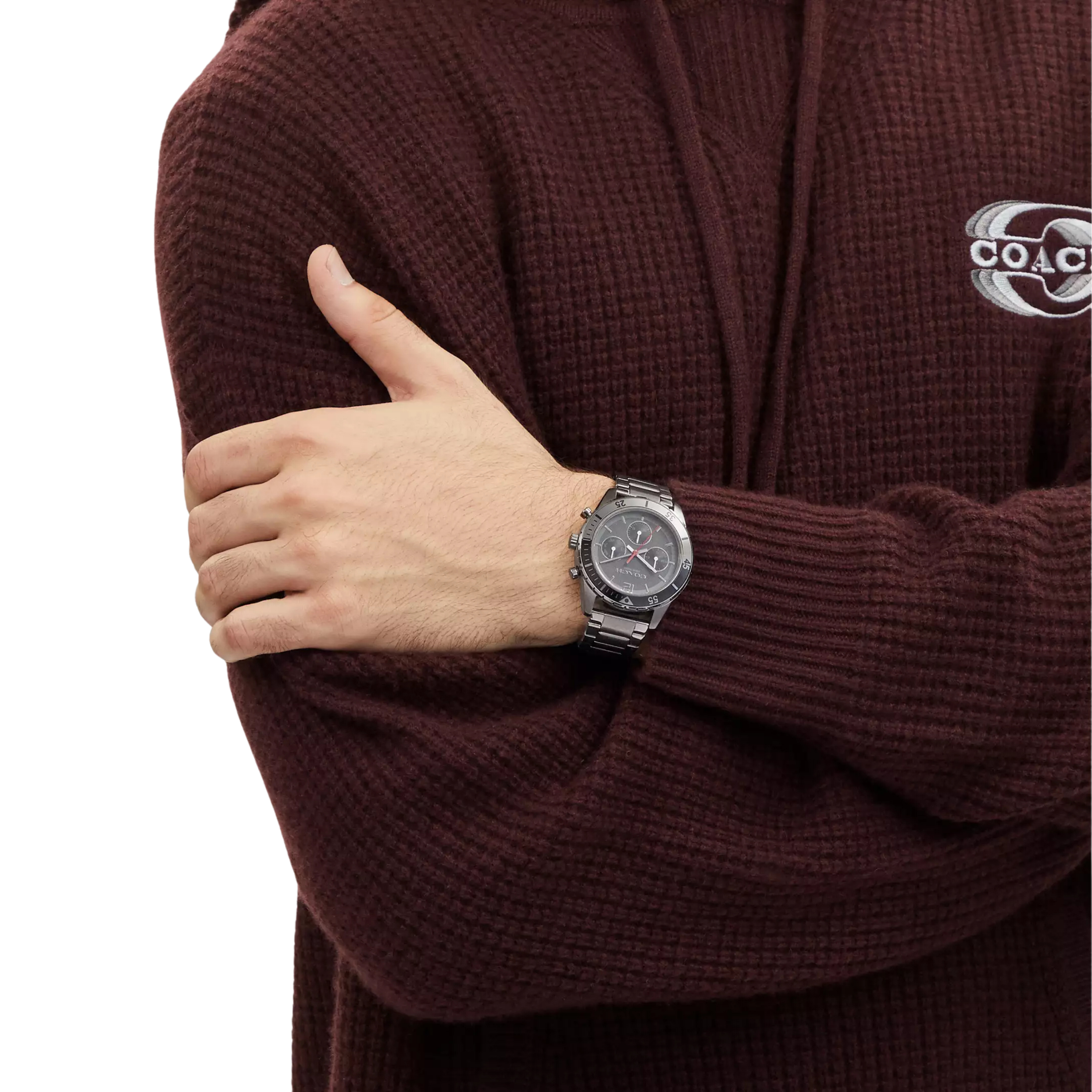 Coach Men Cole Watch 44 Mm - Dark Grey
