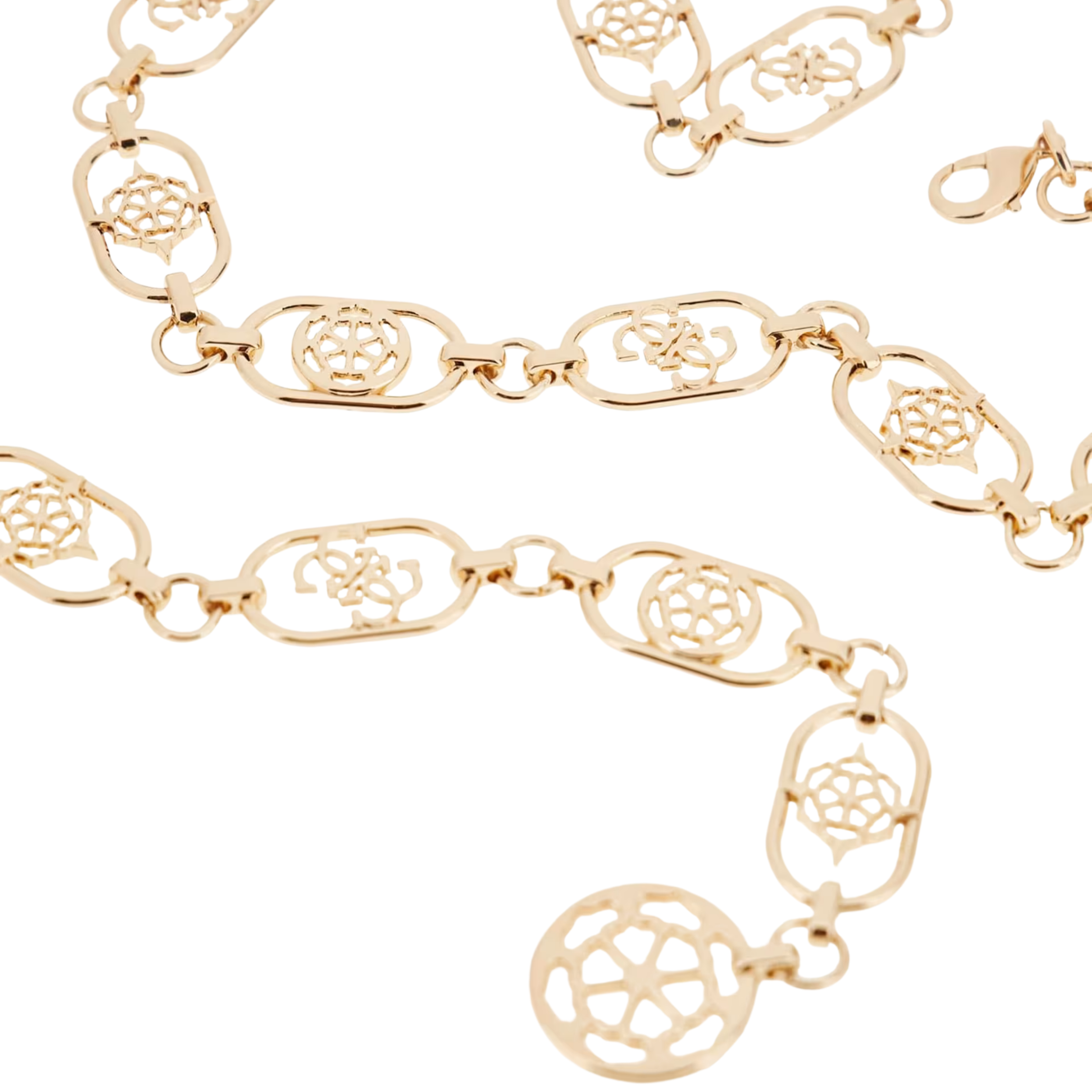 Guess Women Quattro G Peony Chain Belt - Gold