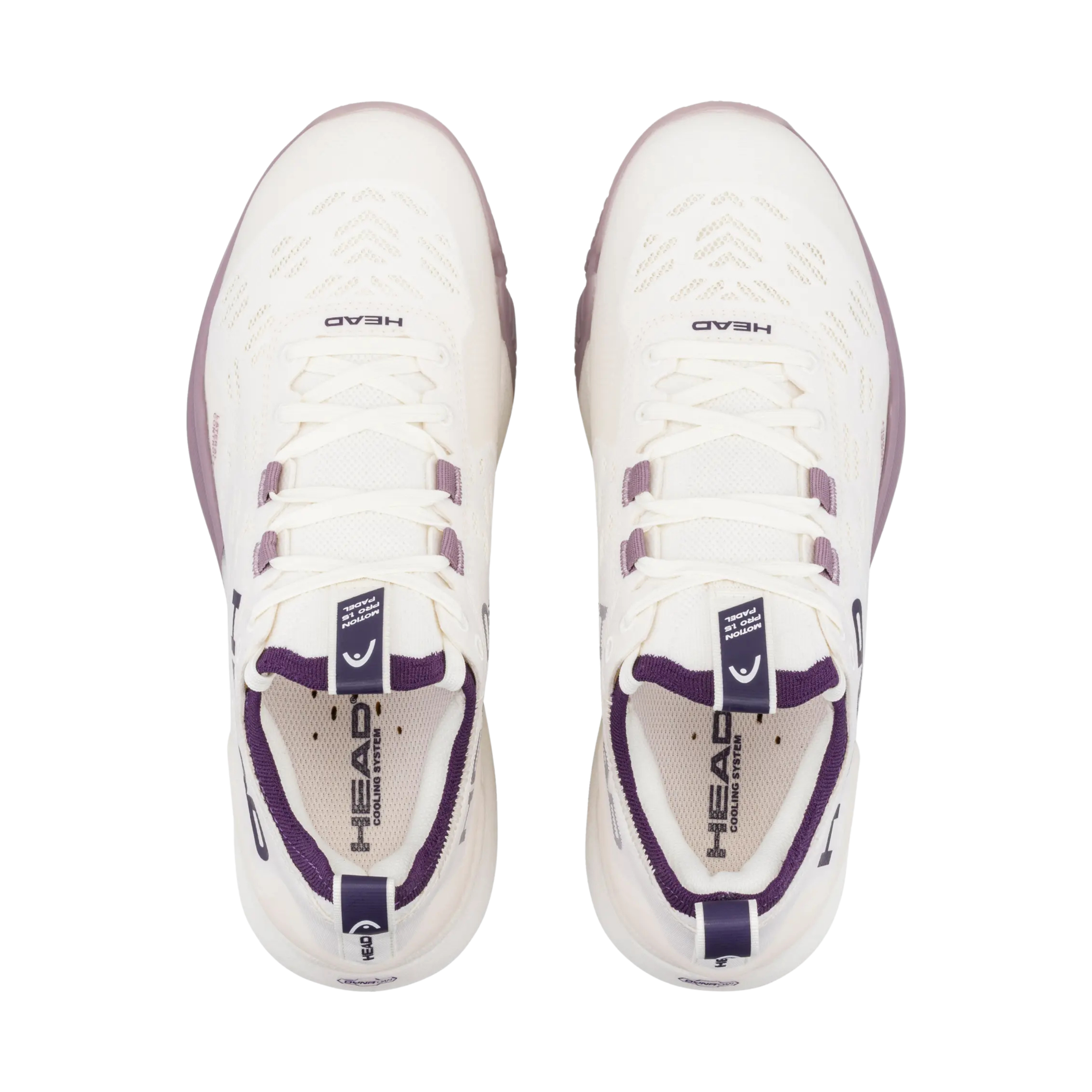 Head Women Motion Pro 1.5 Padel - Chalk White Purple Night