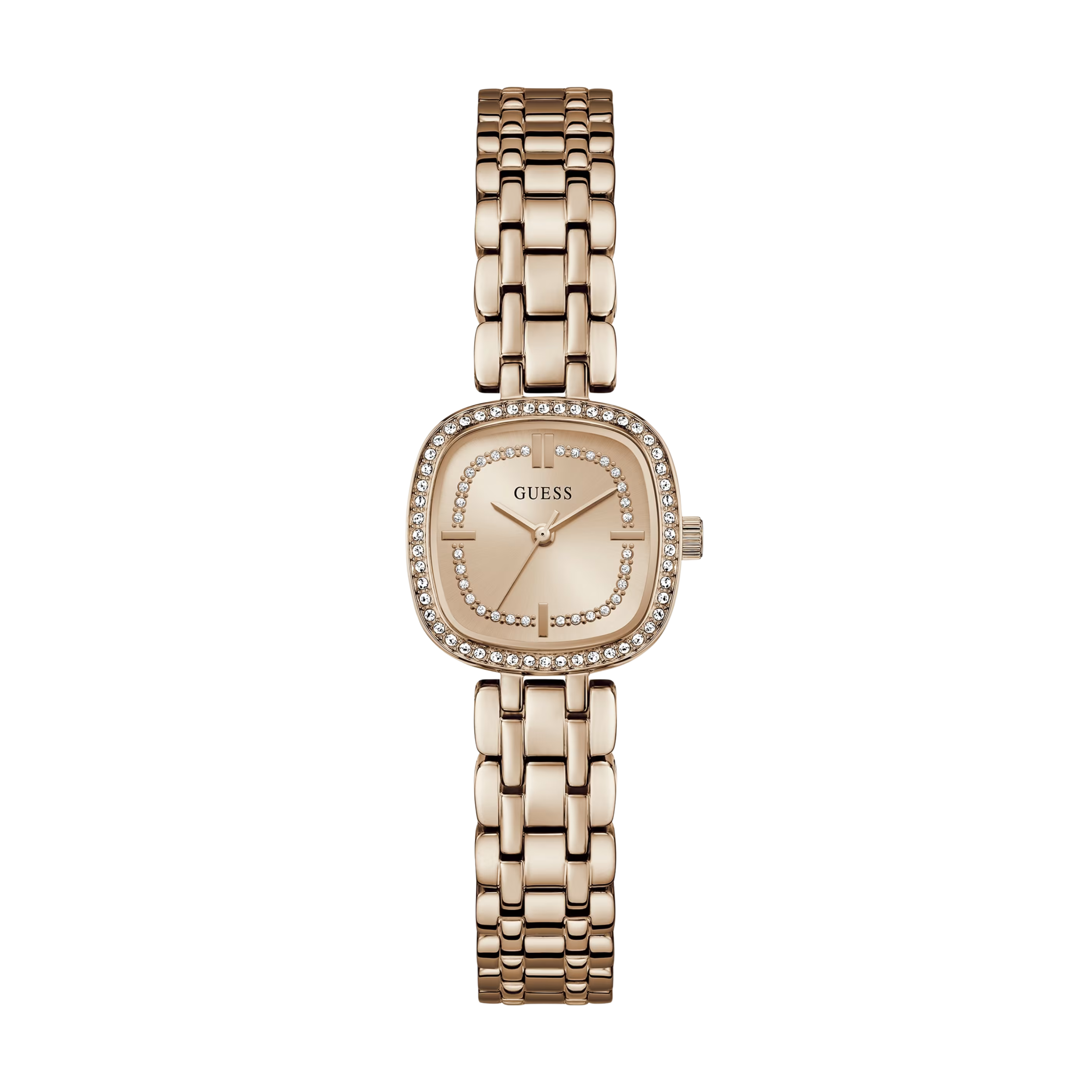 Guess Women Crystal Stainless Steel Analogue Watch GW1018L4 - Rose Gold