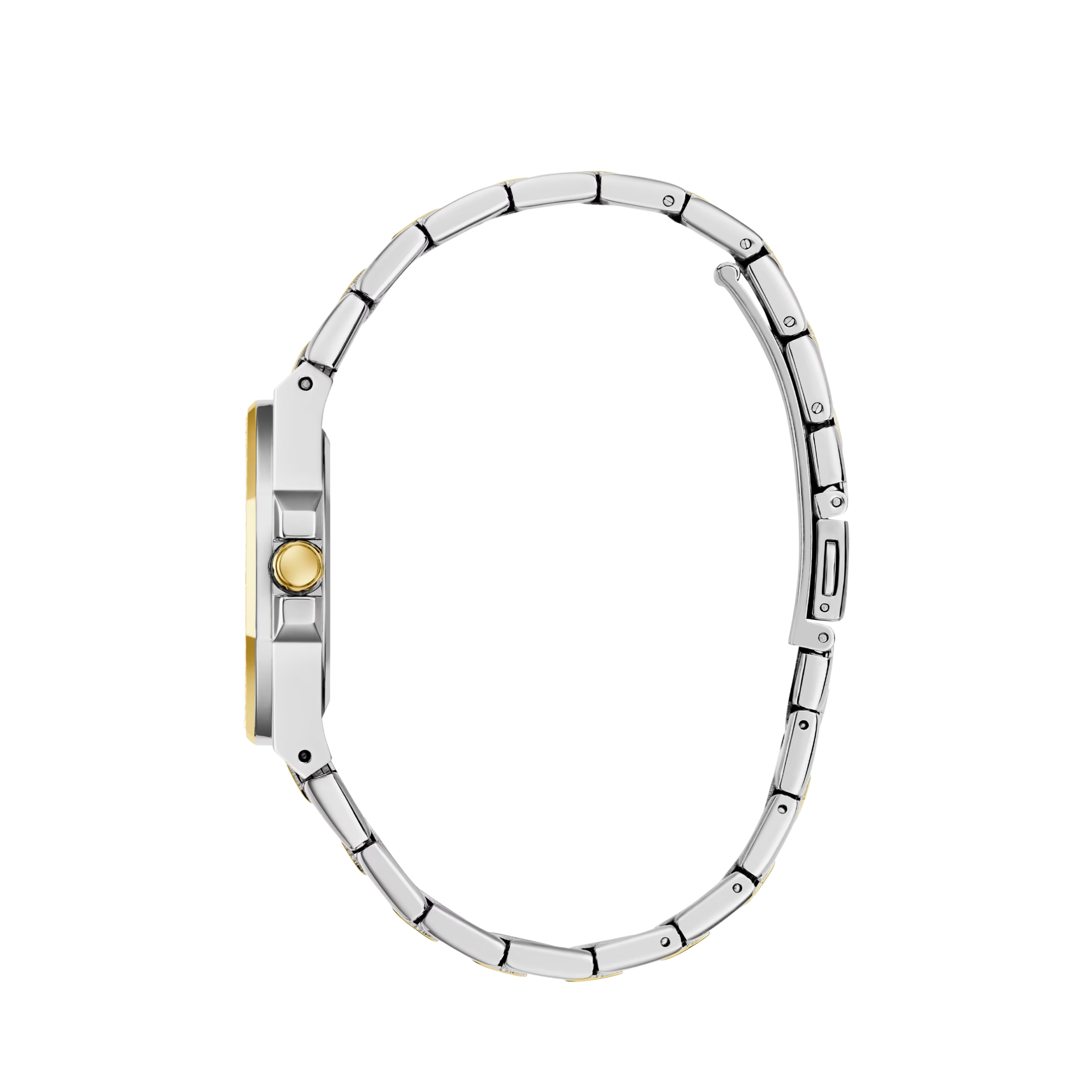 Guess Women Silver and Gold Tone Analog Watch GW0877L5 - White Multi