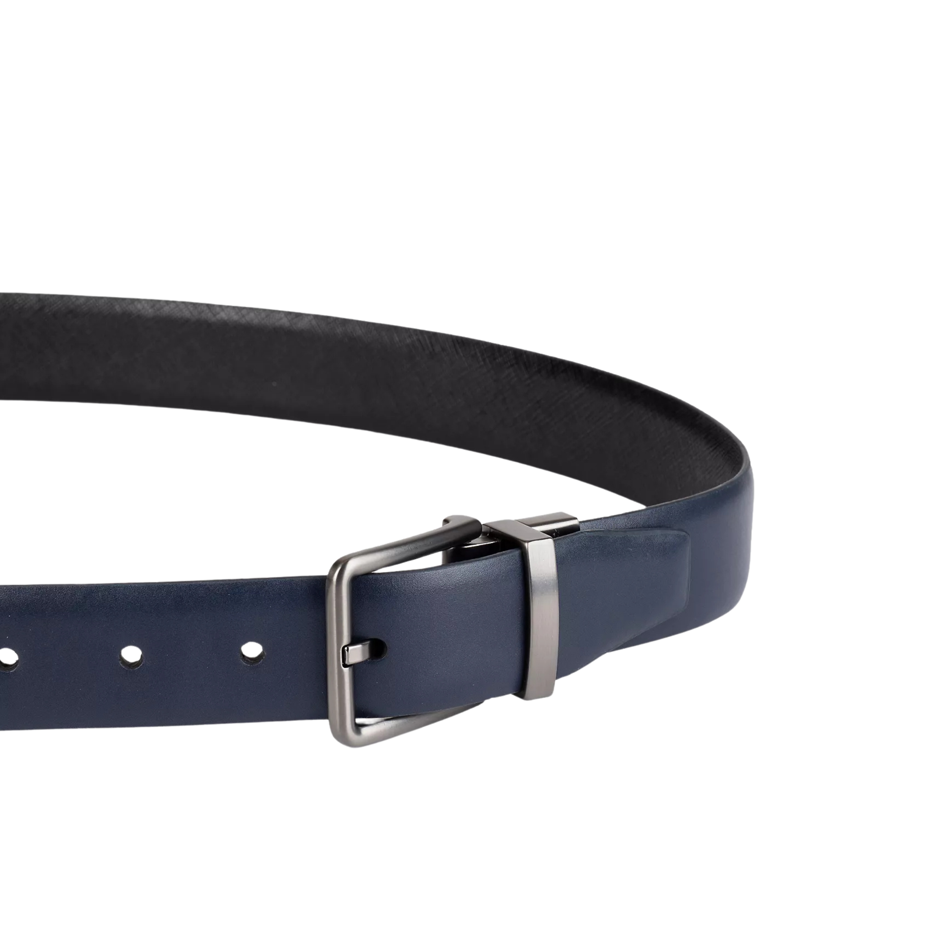 Calvin Klein Men Reversible Saffiano Leather Dress Belt LL000268 - Blue