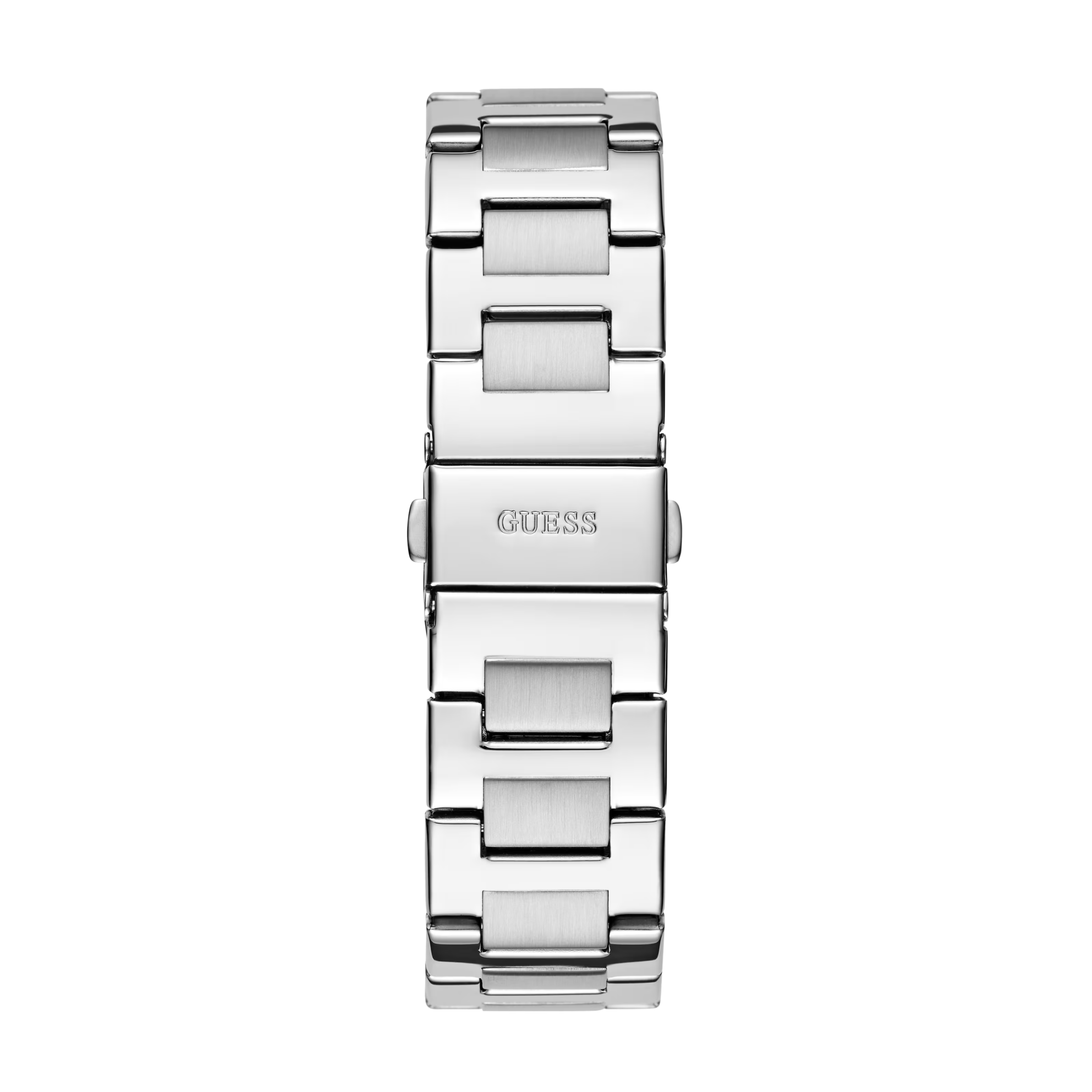 Guess Women Silver Tone And Denim Multifunction Watch GW0769L1 - Silver