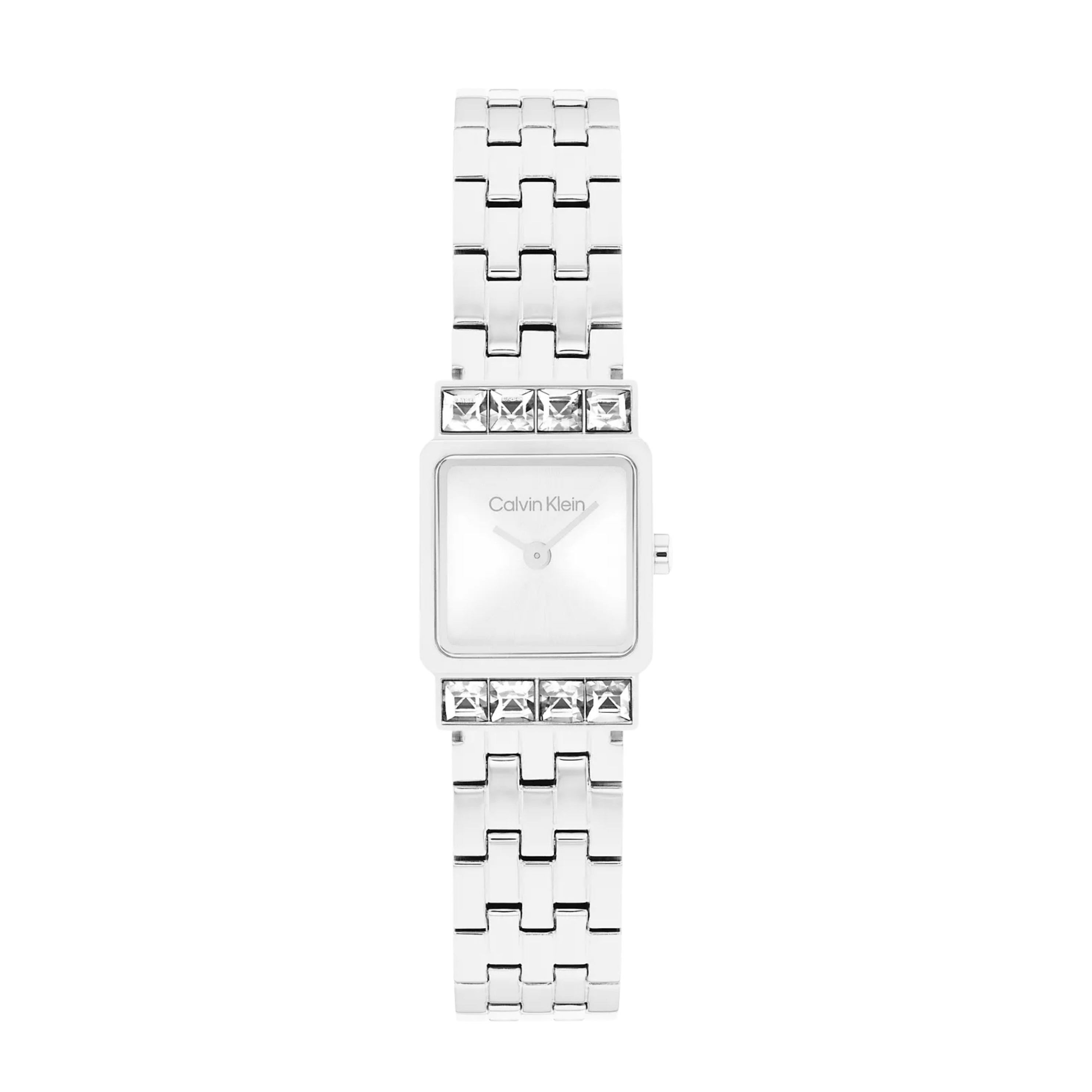 Calvin Klein Women Square Dial Link Bracelet Watch - Silver