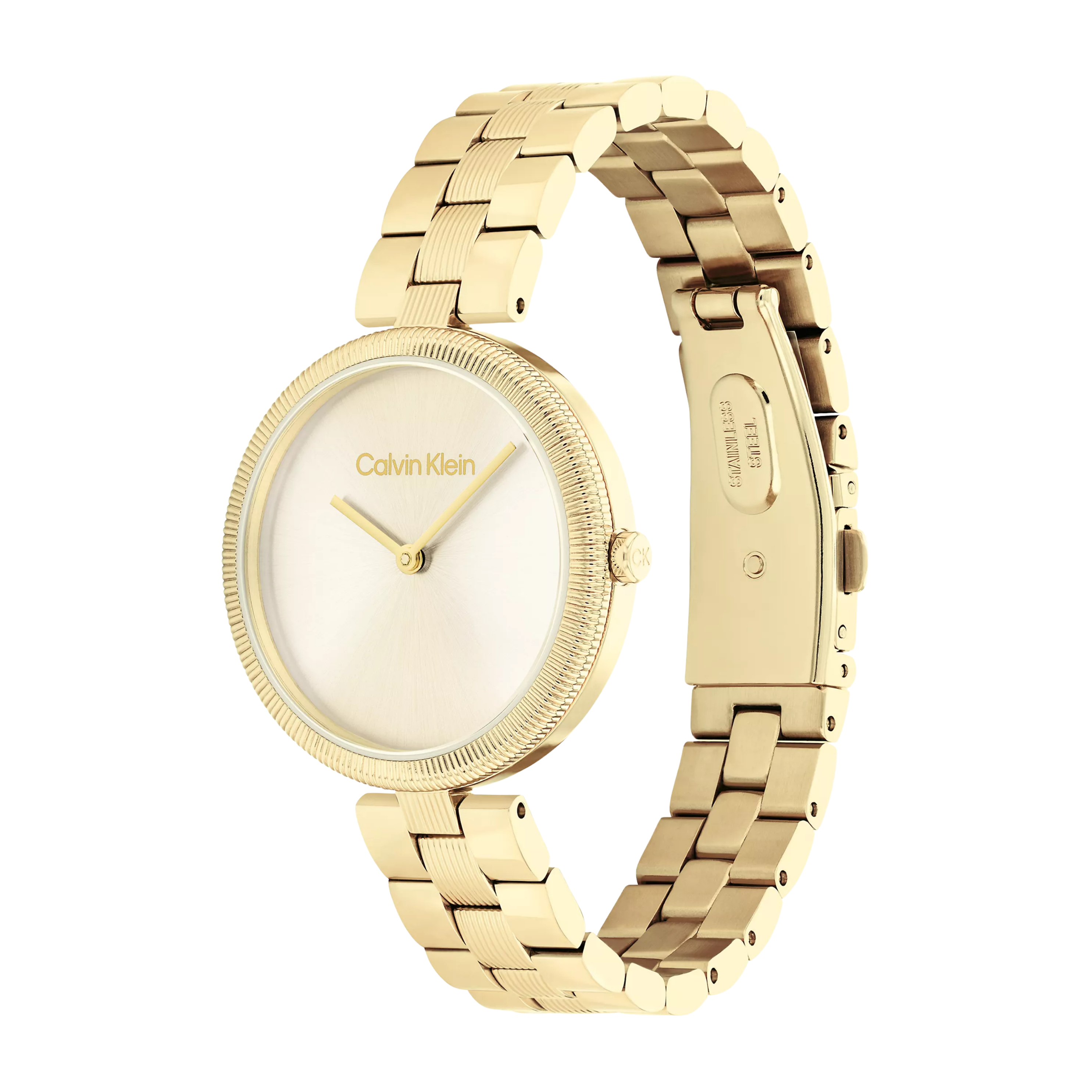 Calvin Klein Women Minimal Link Bracelet Watch - Gold