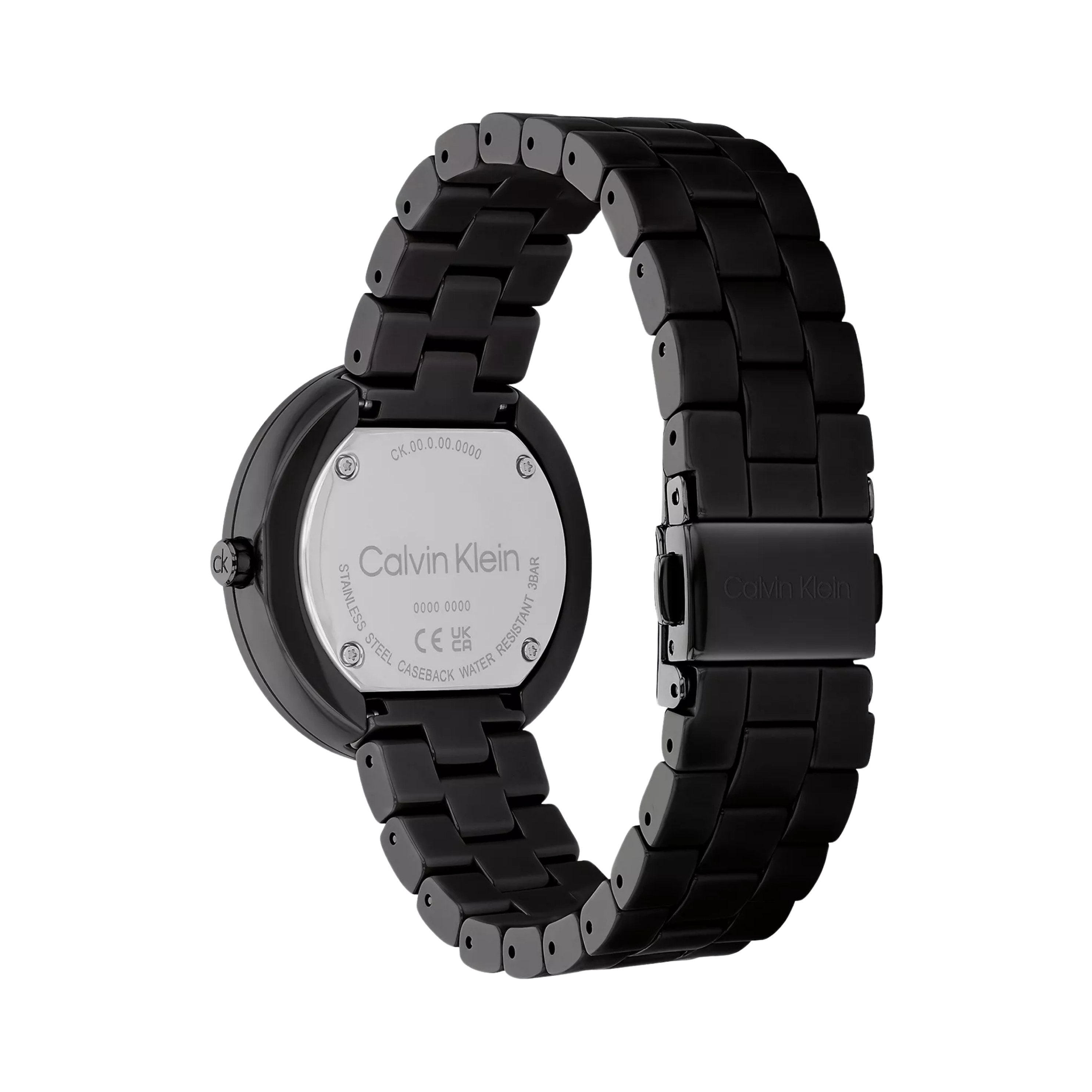Calvin Klein Women Monochromatic Ceramic Case Watch - Black