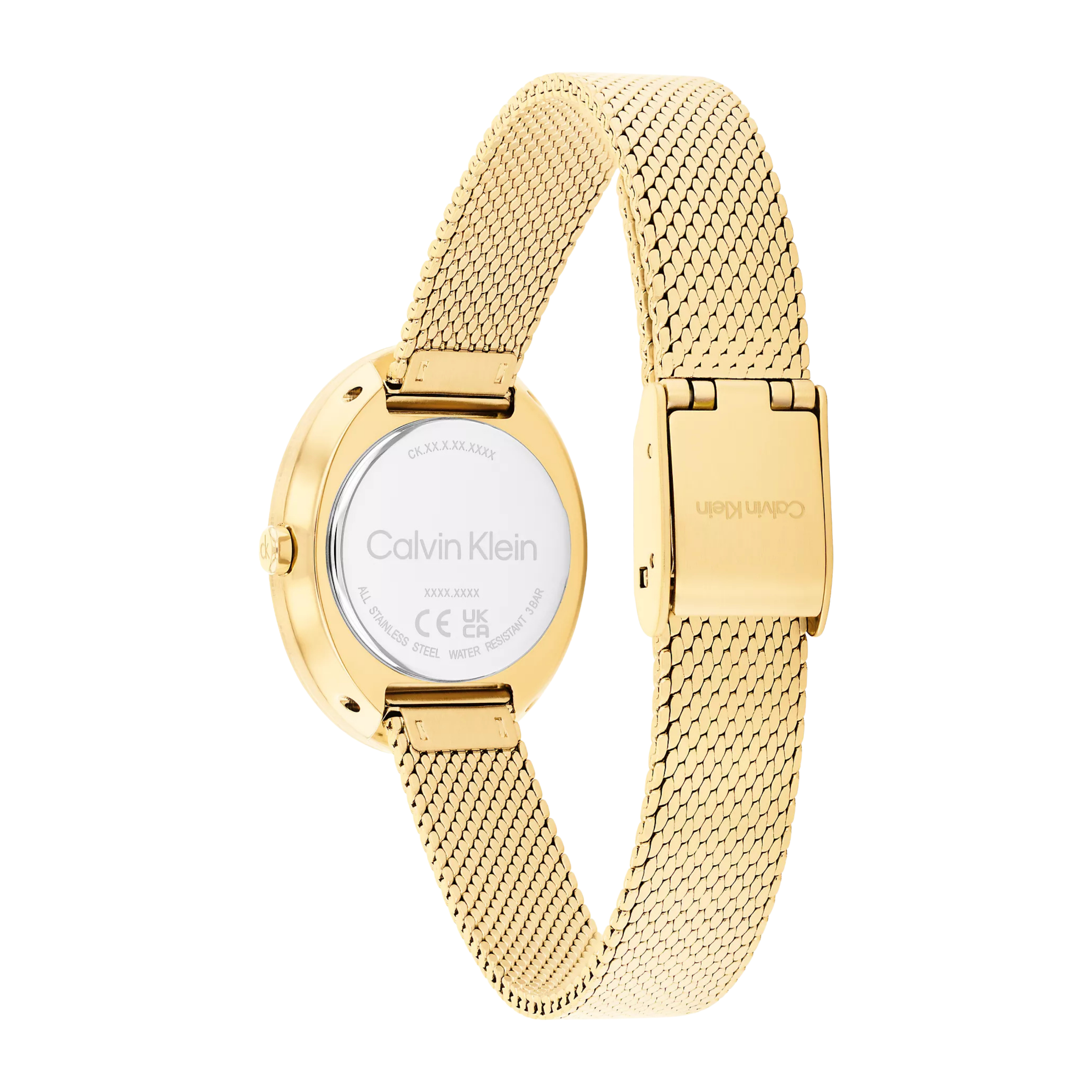 Calvin Klein Women Contoured Bezel Oval Dial Watch - Green
