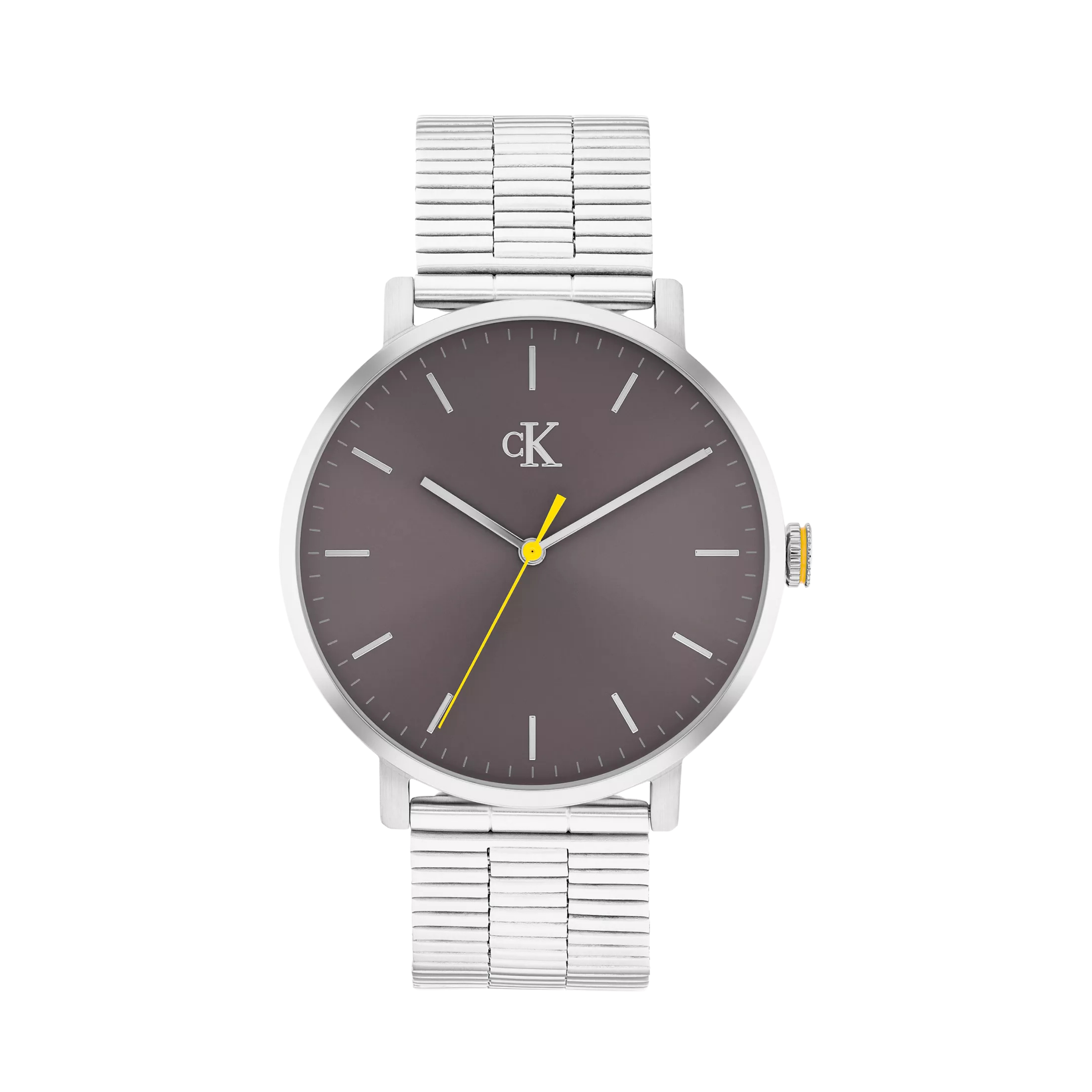 Calvin Klein Men Slim Case Link Bracelet Watch 25200547 - Silver