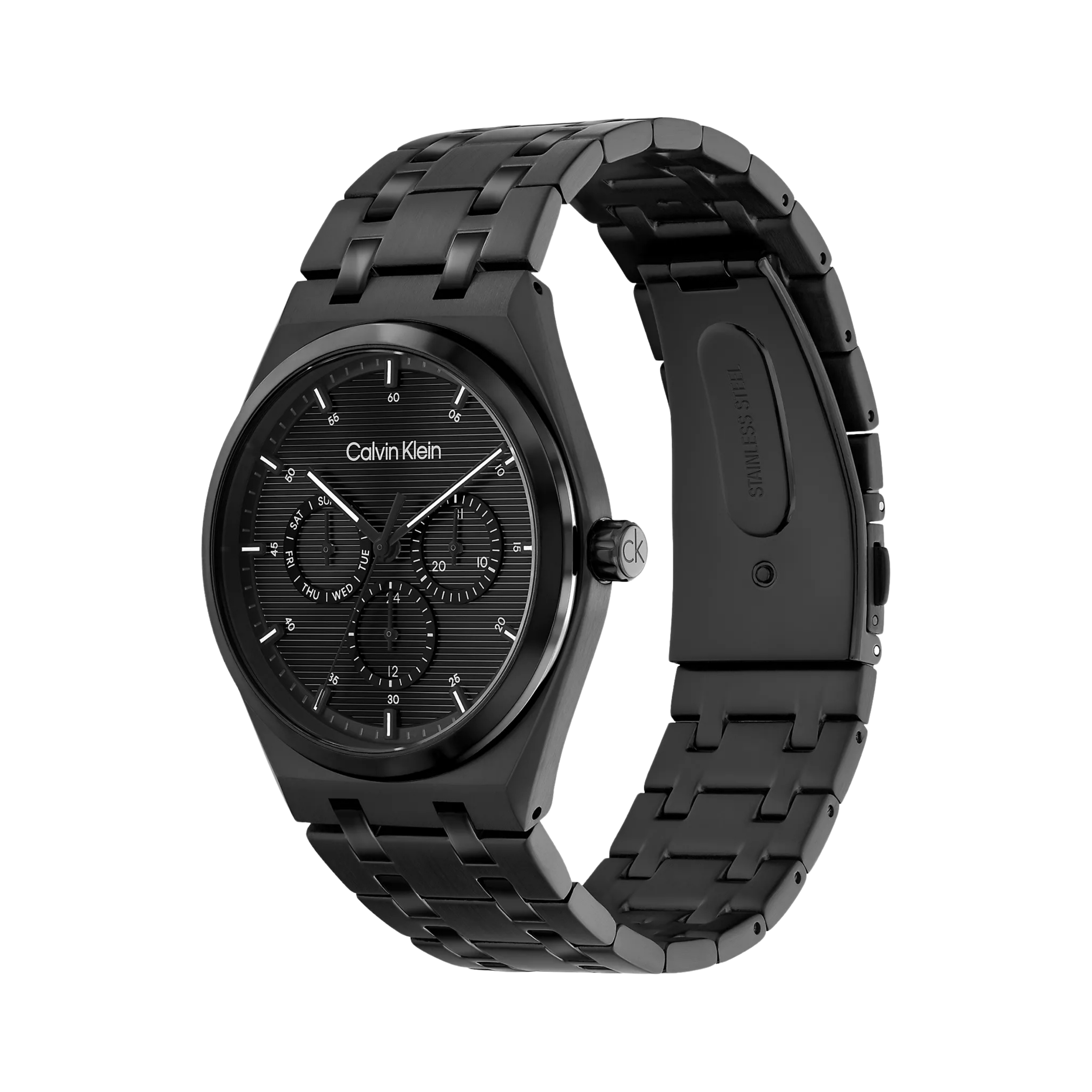 Calvin Klein Men Multifunction Link Bracelet Watch 25200522 - Black