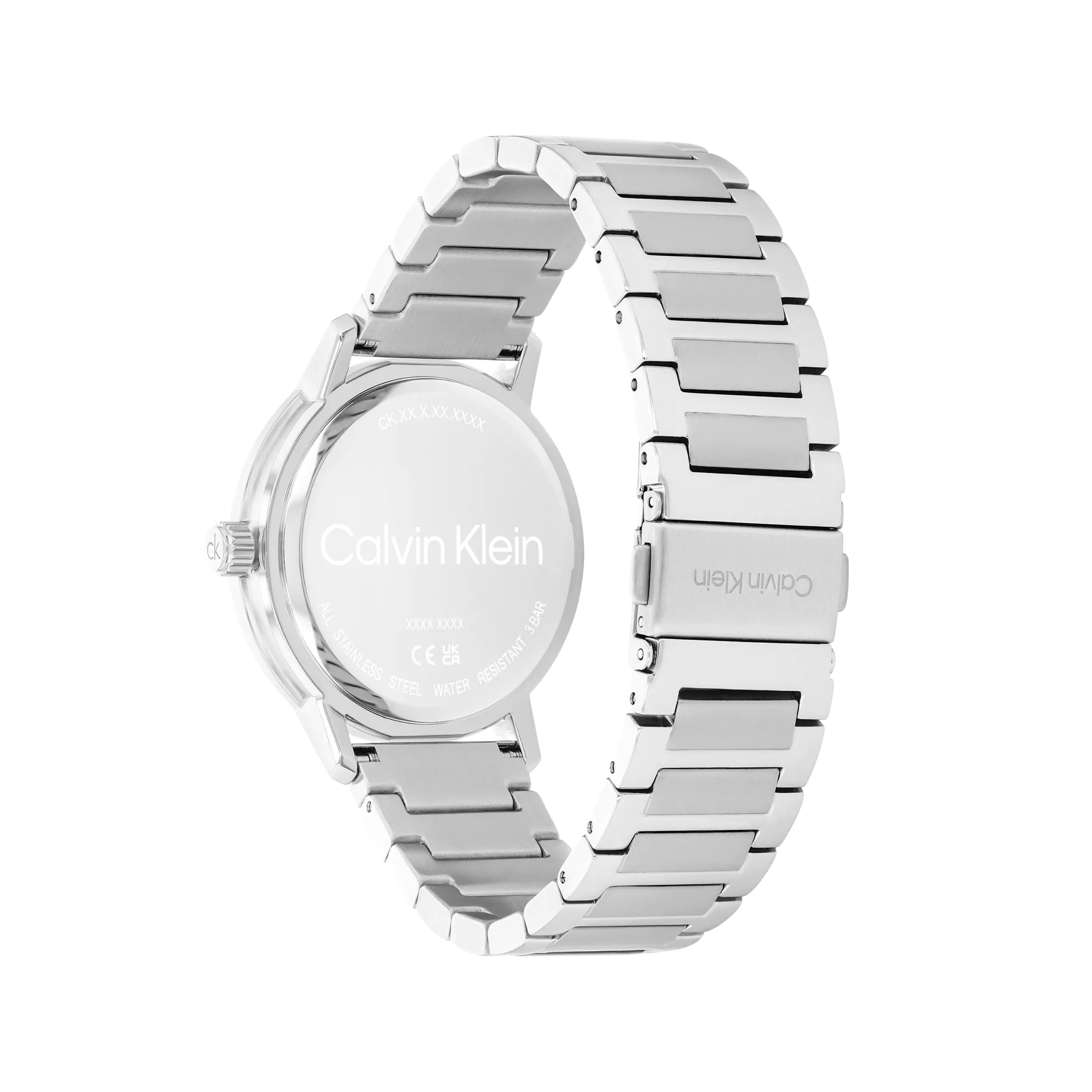Calvin Klein Men Multifunction Exposed Dial Link Bracelet Watch 25200562 - Silver
