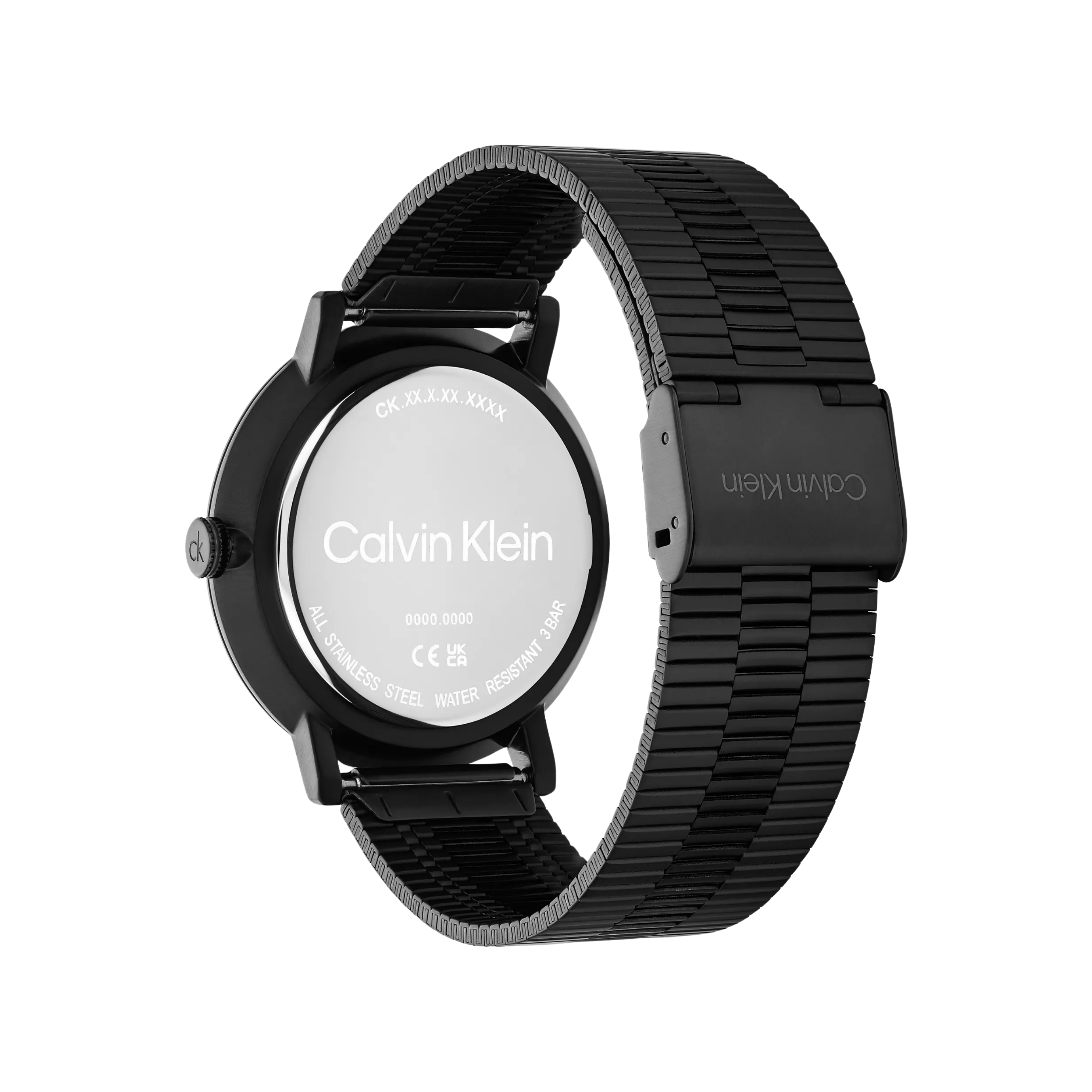 Calvin Klein Men Slim Case Link Bracelet Watch 25200550 - Black