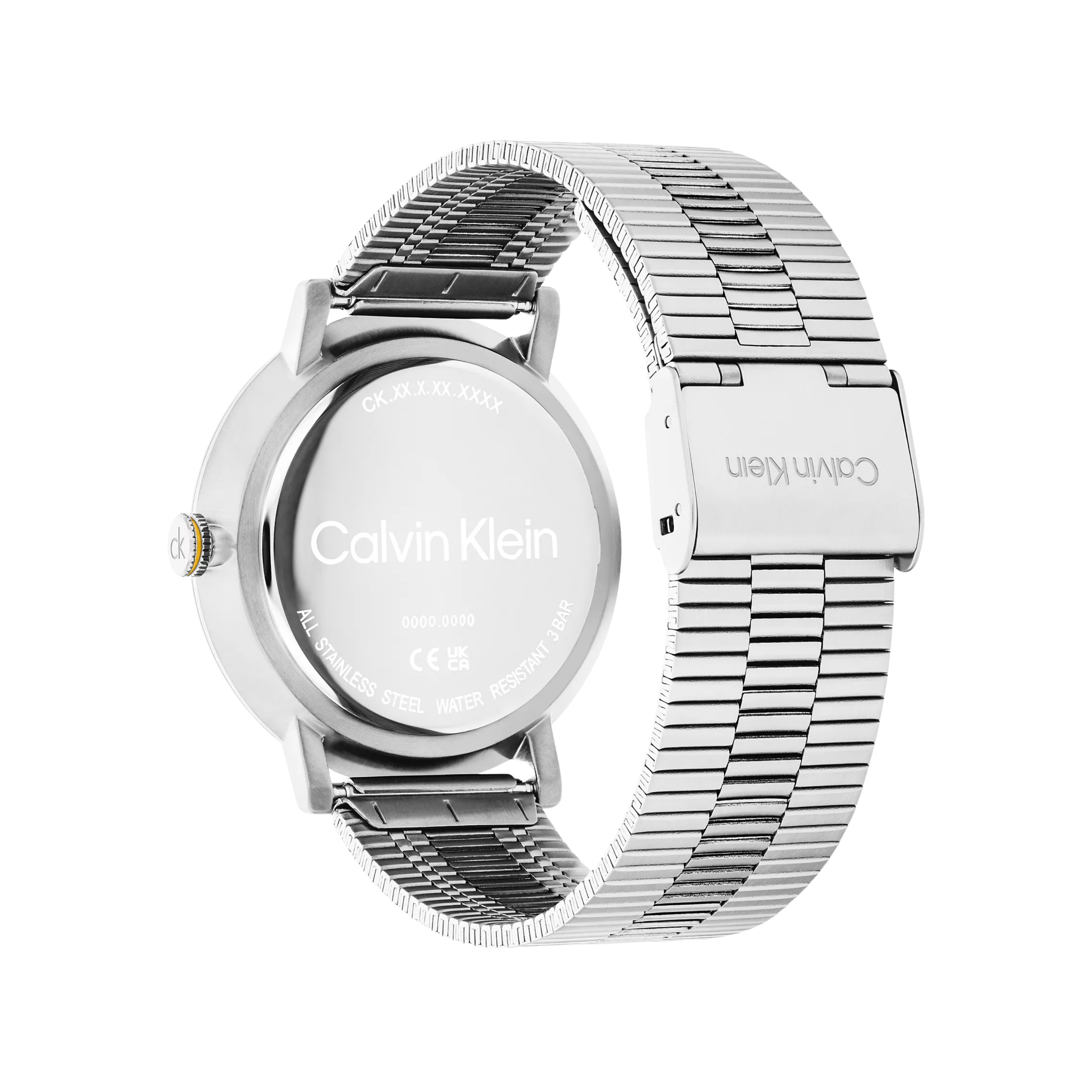 Calvin Klein Men Slim Case Link Bracelet Watch 25200547 - Silver