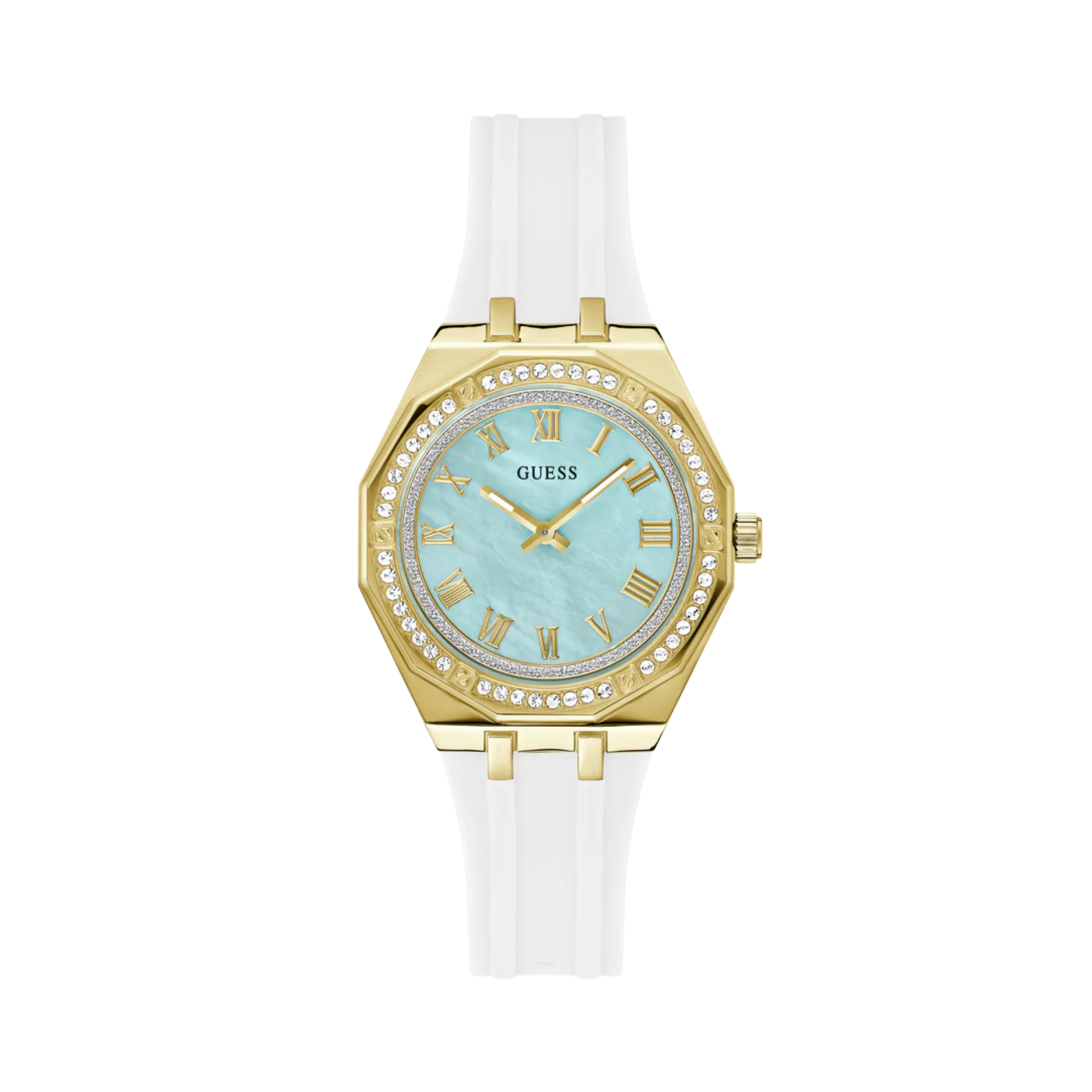 Guess Women White Gold Tone Analog Watch GW0872L1 - White Gold