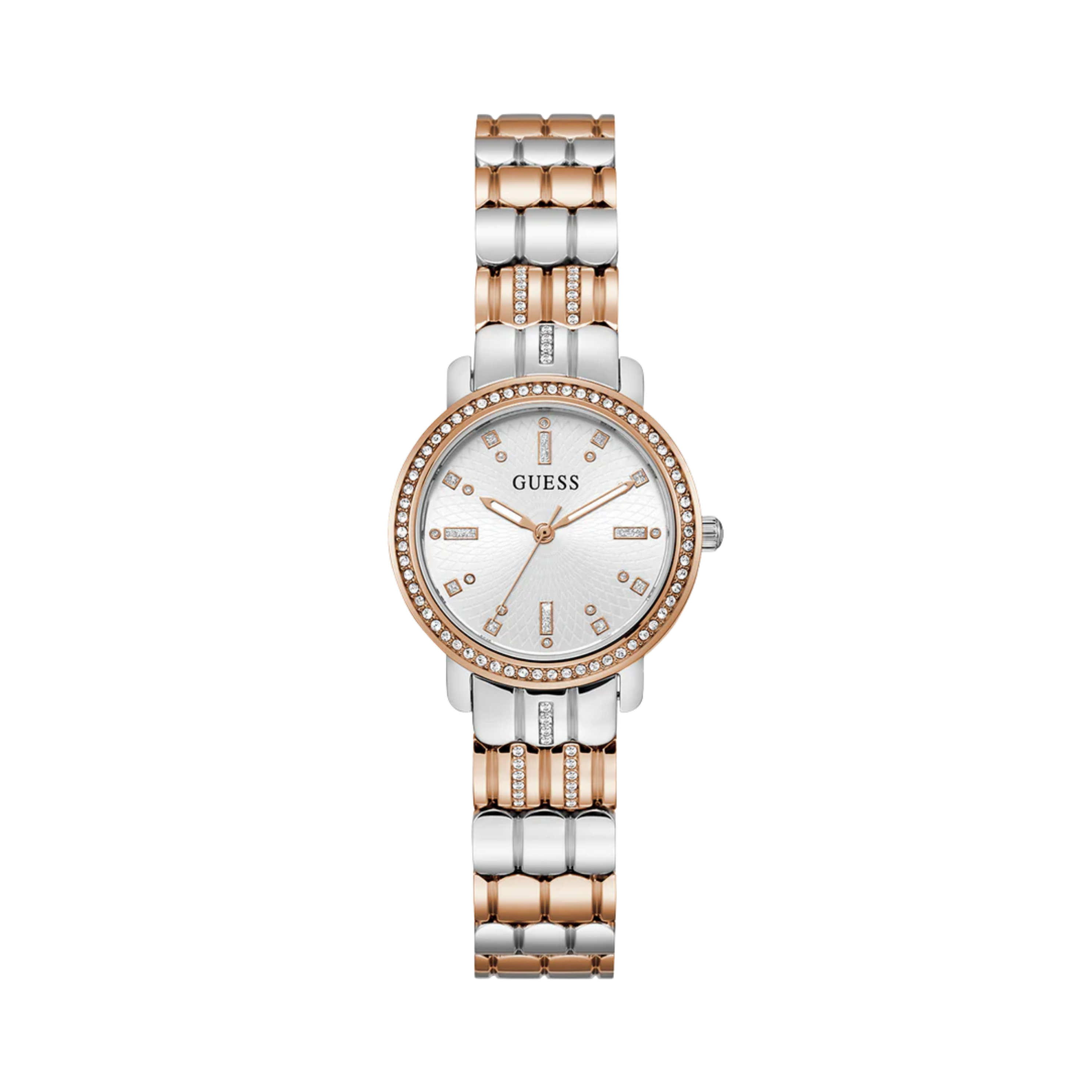 Guess Women Two Tone Analog Watch GW0612L3 - Silver Rose Gold