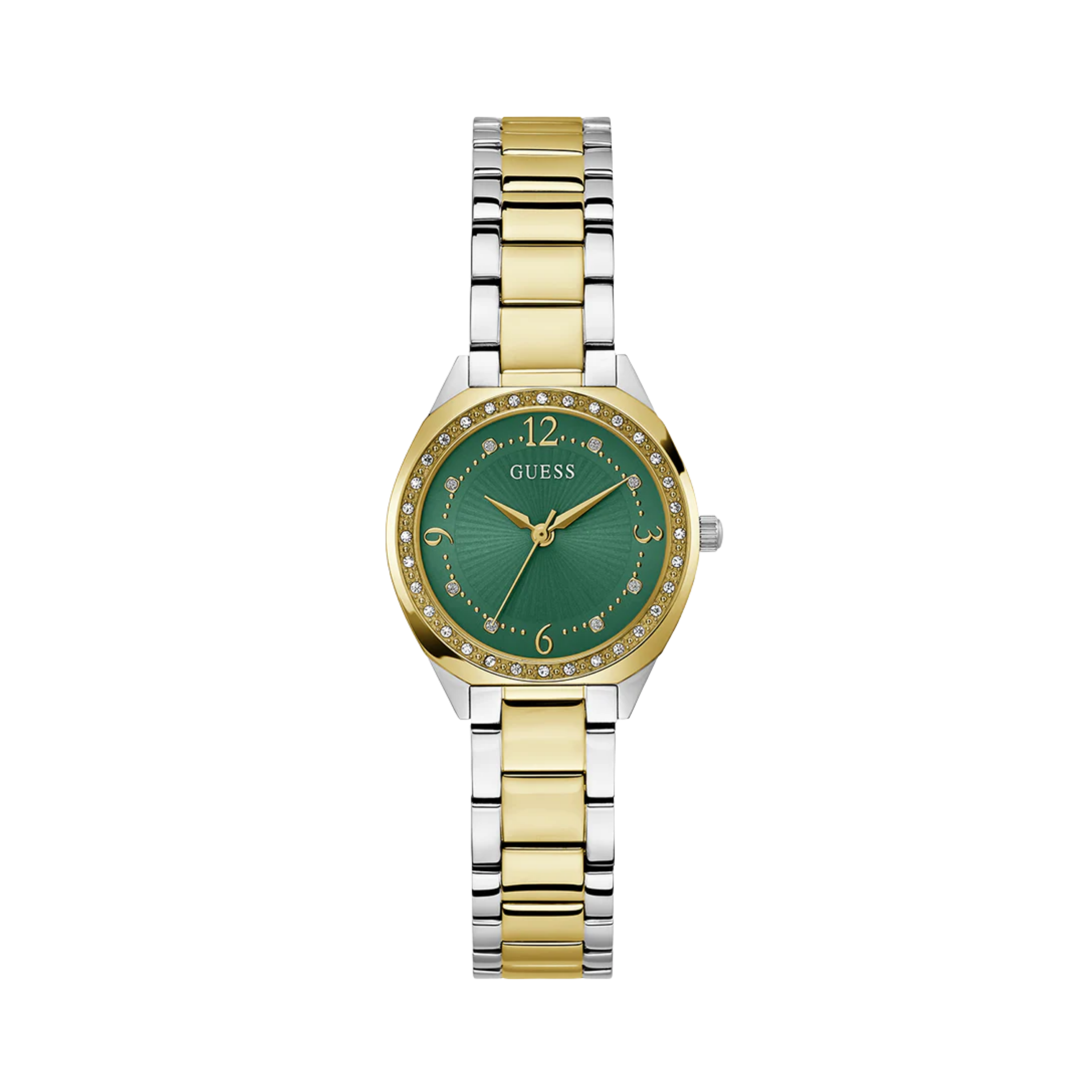 Guess Women Two Tone Analog Watch GW0767L4 - Silver Gold