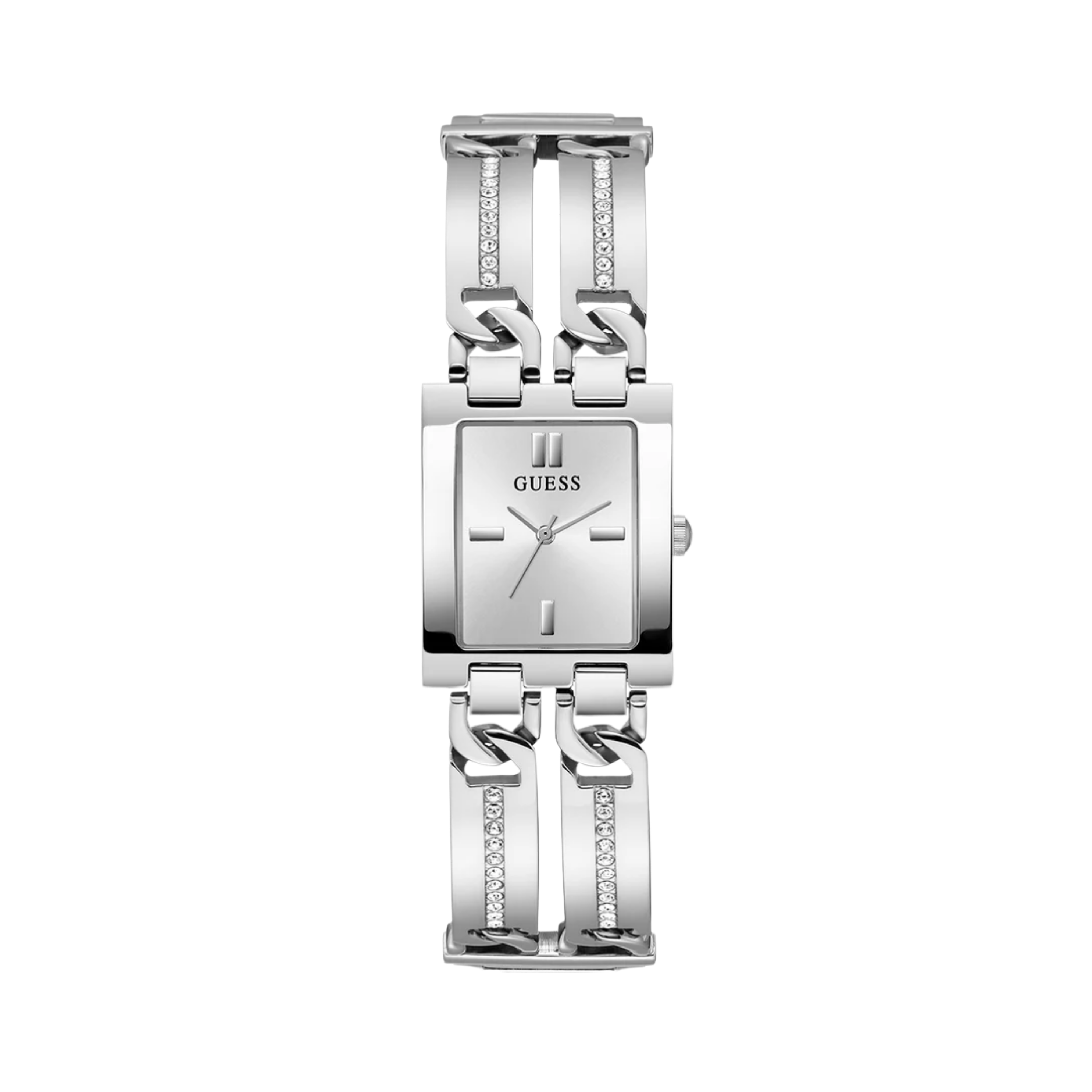Guess Women Silver Tone Analog Watch GW0668L1 - Silver