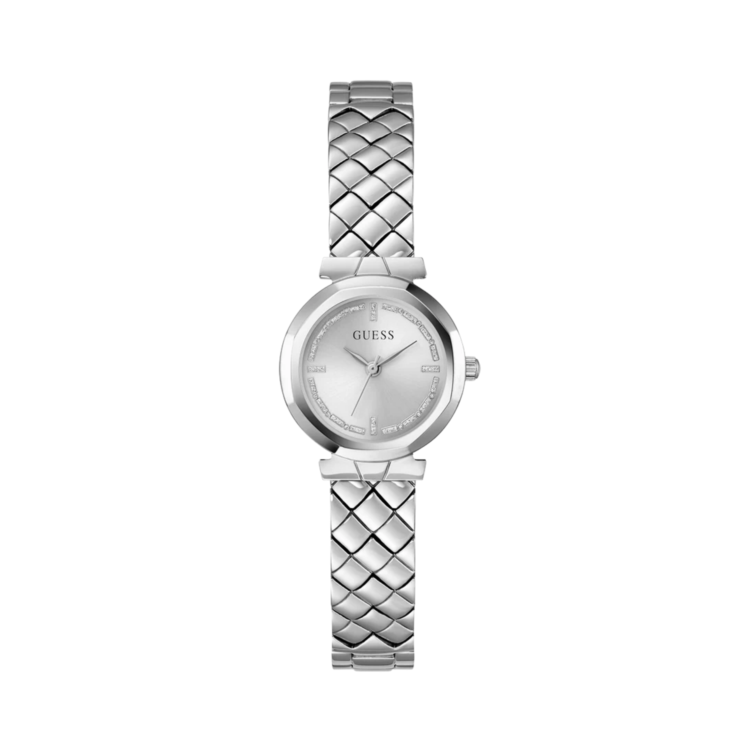 Guess Women Silver Tone Analog Watch GW0839L4 - Silver