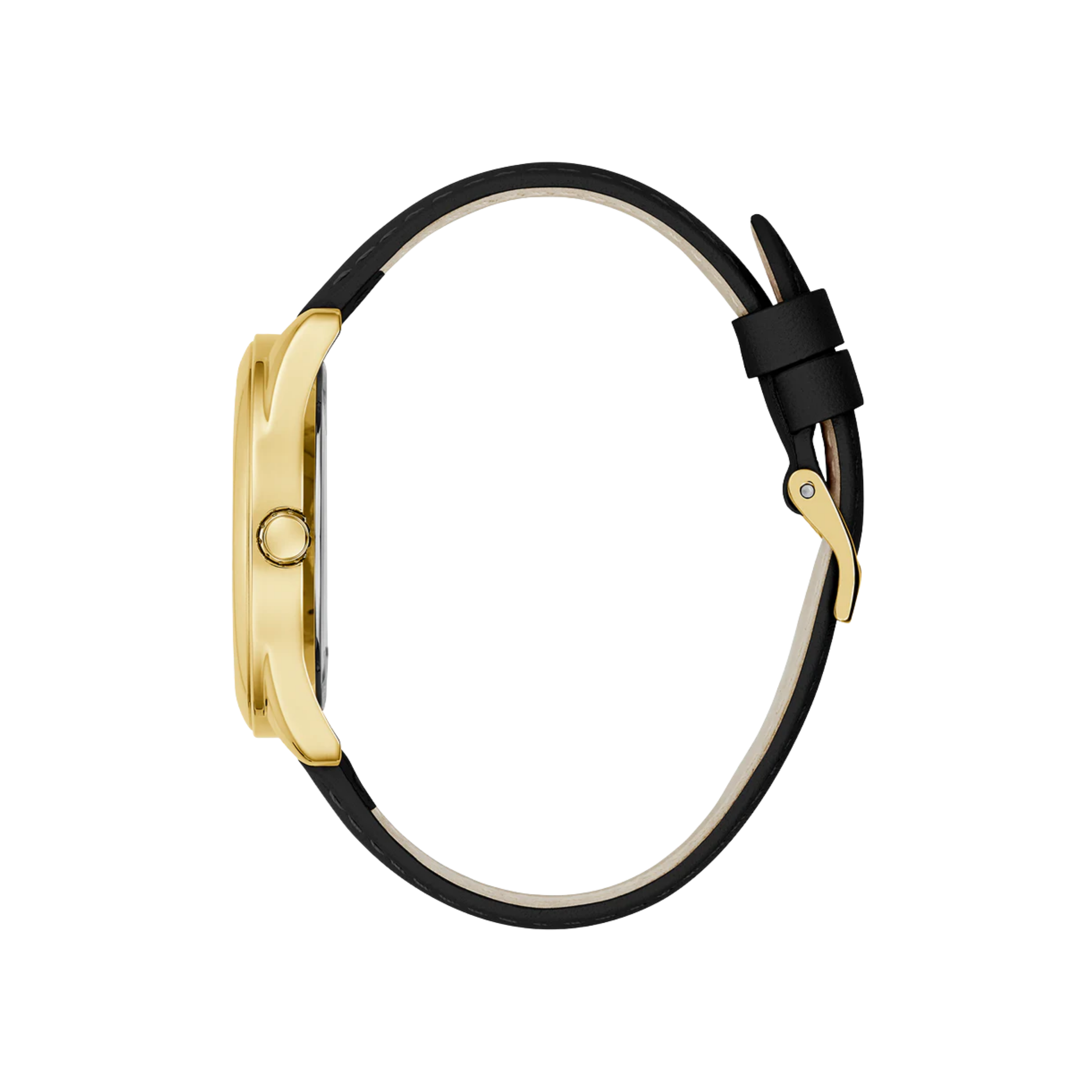 Guess Women Black Gold Tone Analog Watch U1439L1M - Black Gold