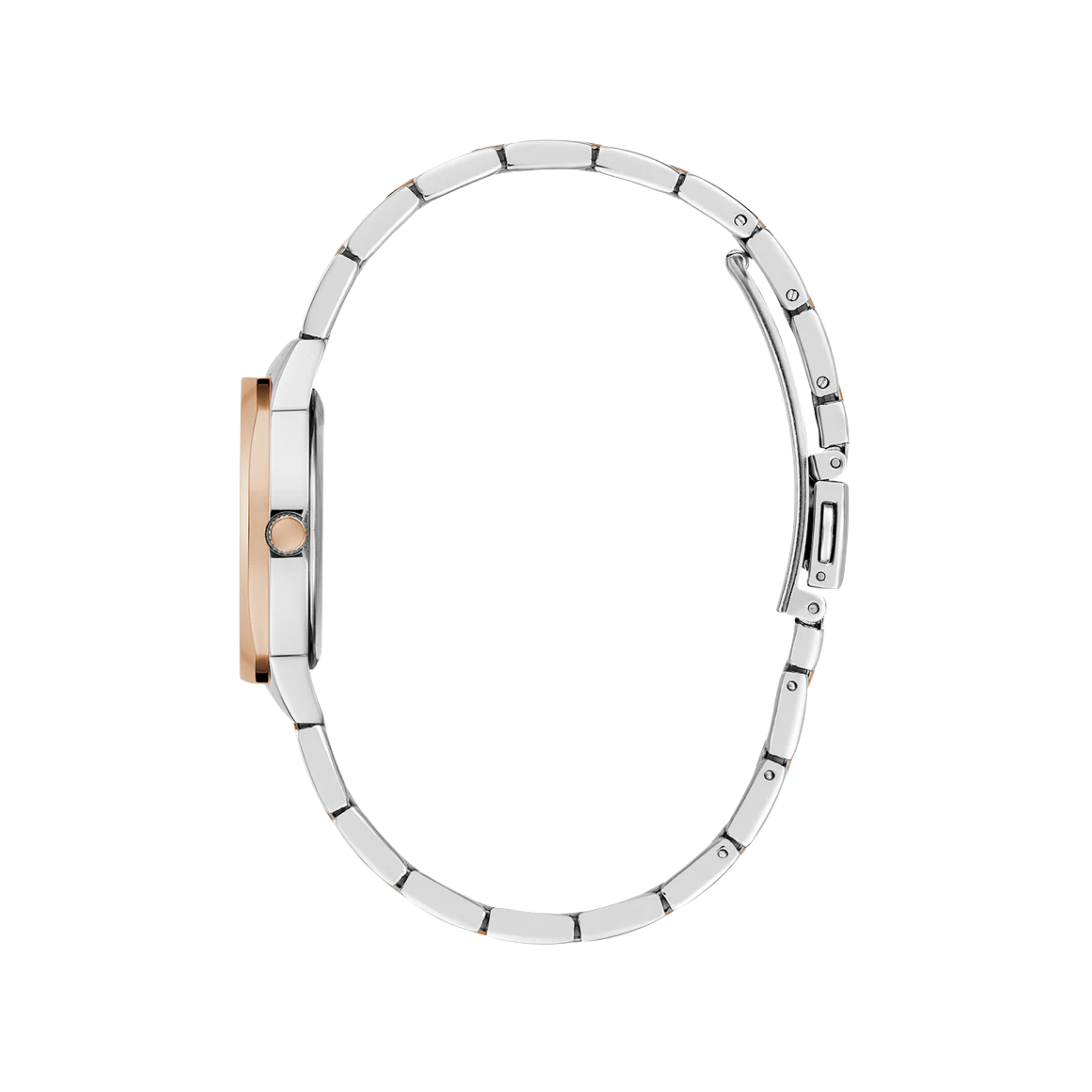 Guess Women Two Tone Analog Watch GW0767L5 - Silver Rose Gold