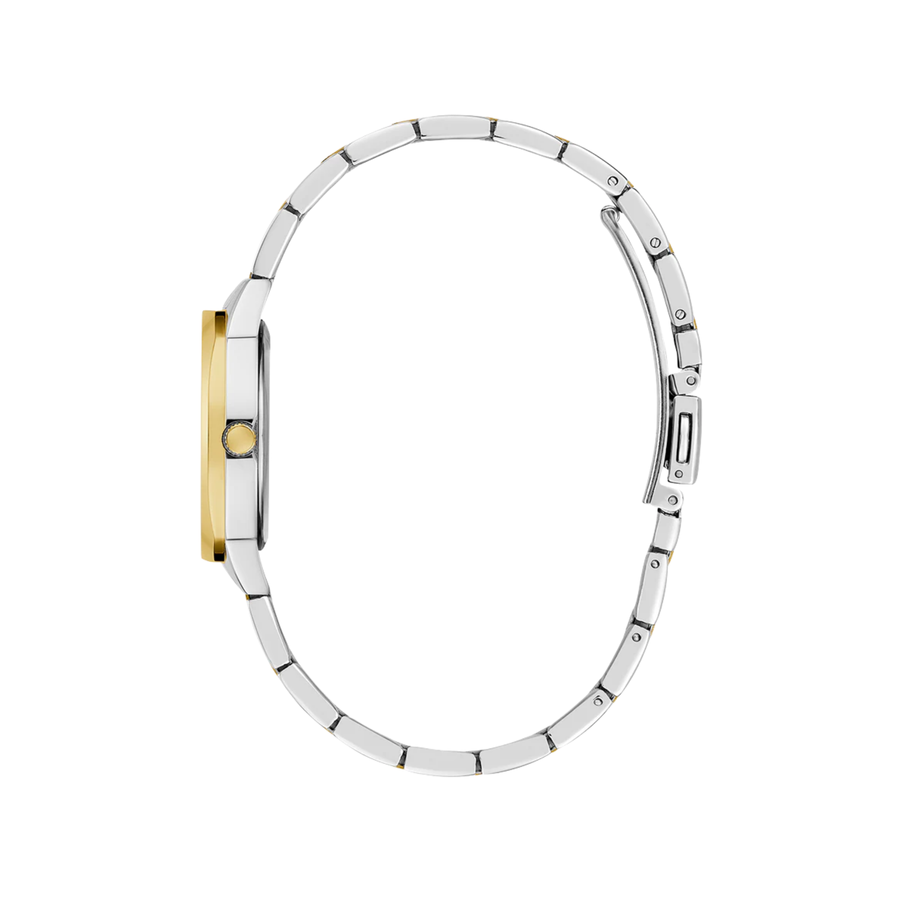 Guess Women Two Tone Analog Watch GW0767L4 - Silver Gold
