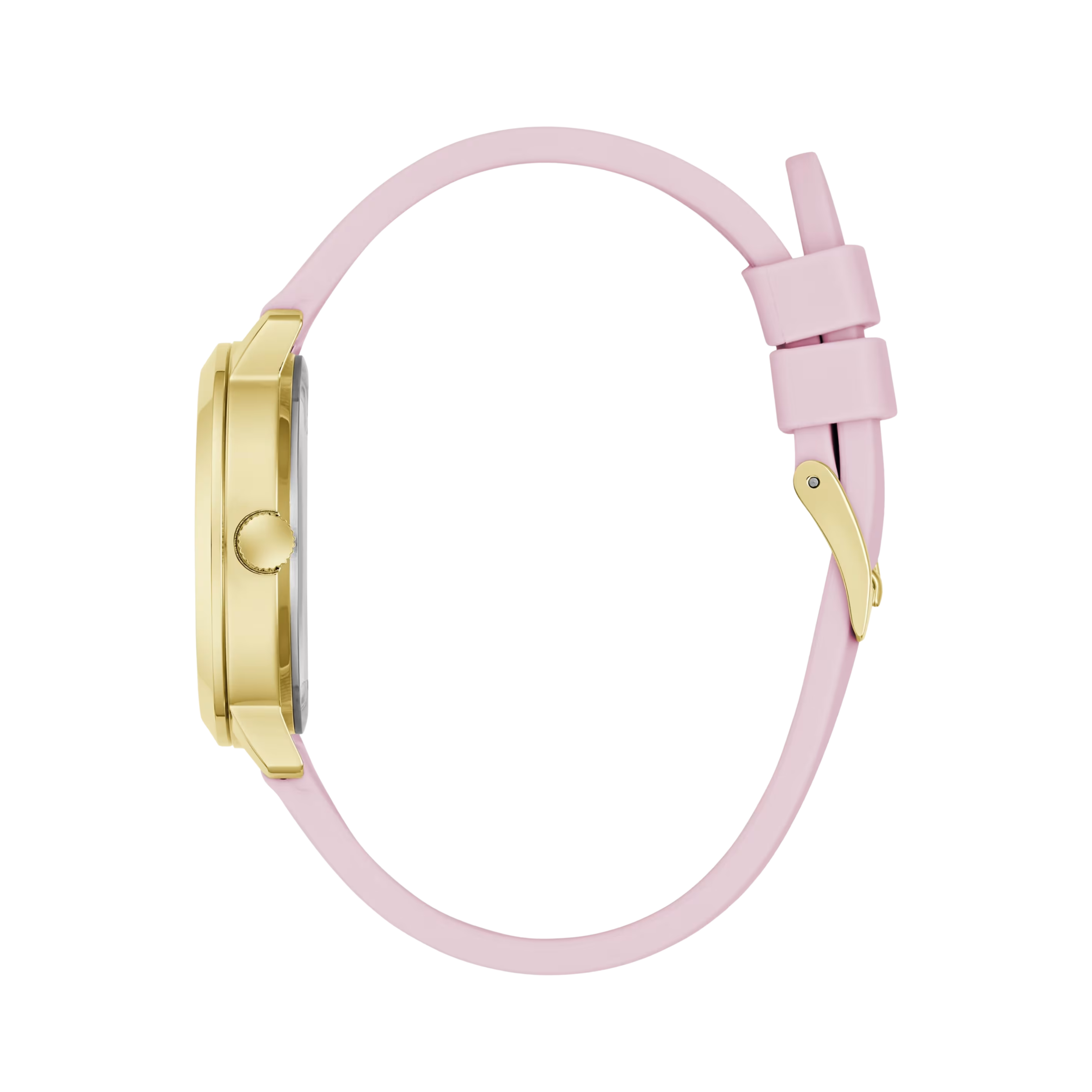 Guess Women Silicone Analogue Watch 36 mm - Pink Gold