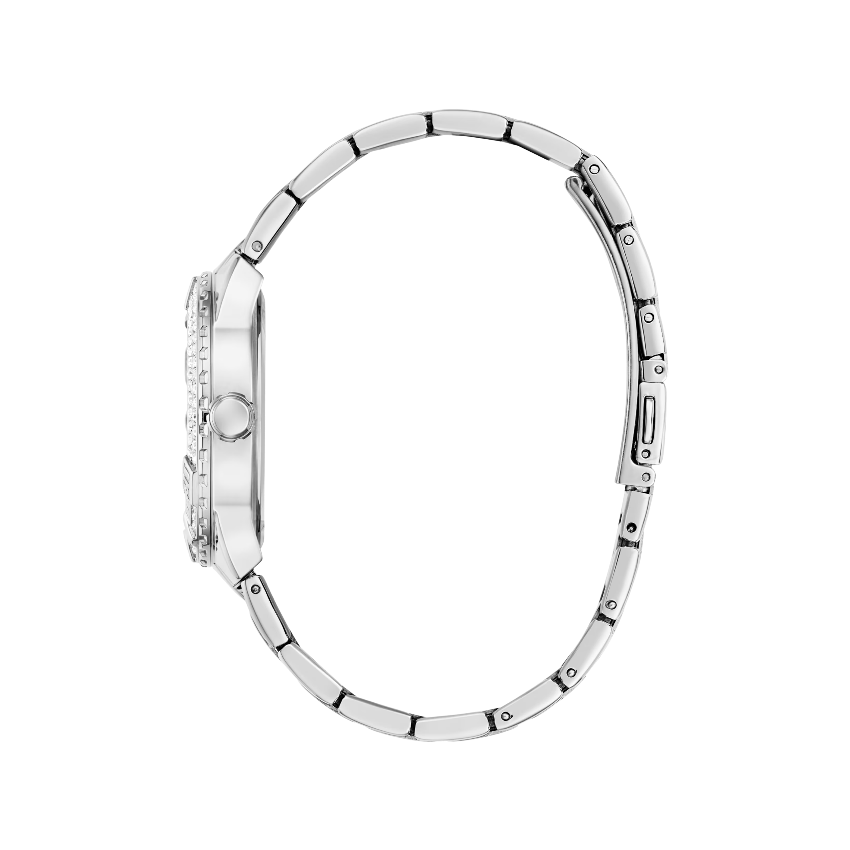 Guess Women Silver Tone Analog Watch - Silver