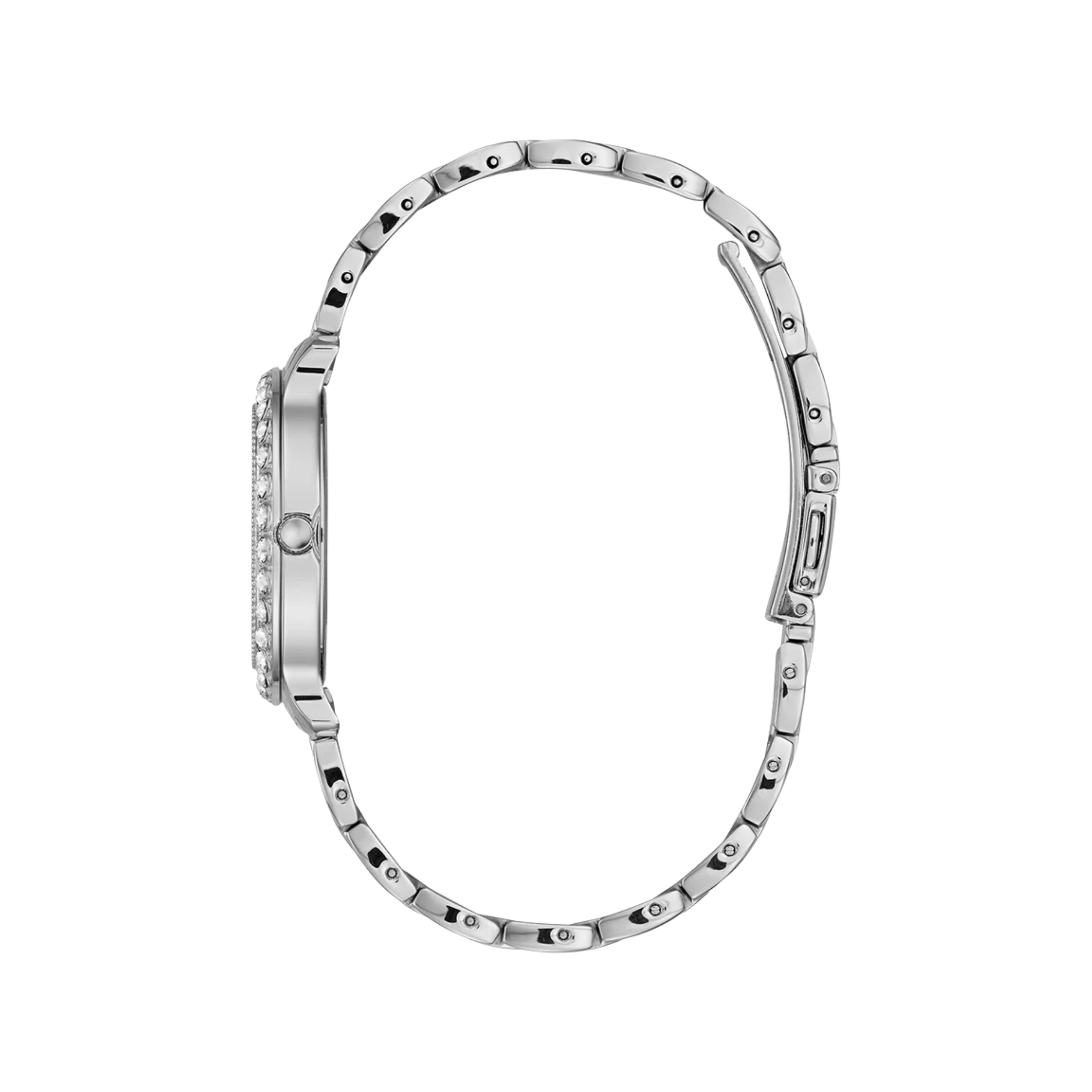 Guess Women Silver Tone Analog Watch U1062L6 - Silver