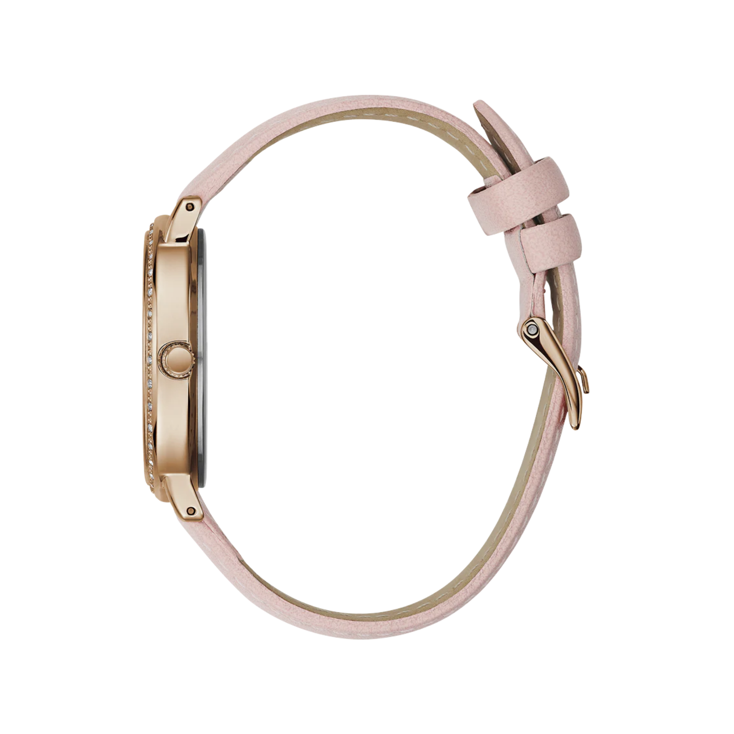 Guess Women Pink Rose Gold Tone Analog Watch - Pink Rose Gold