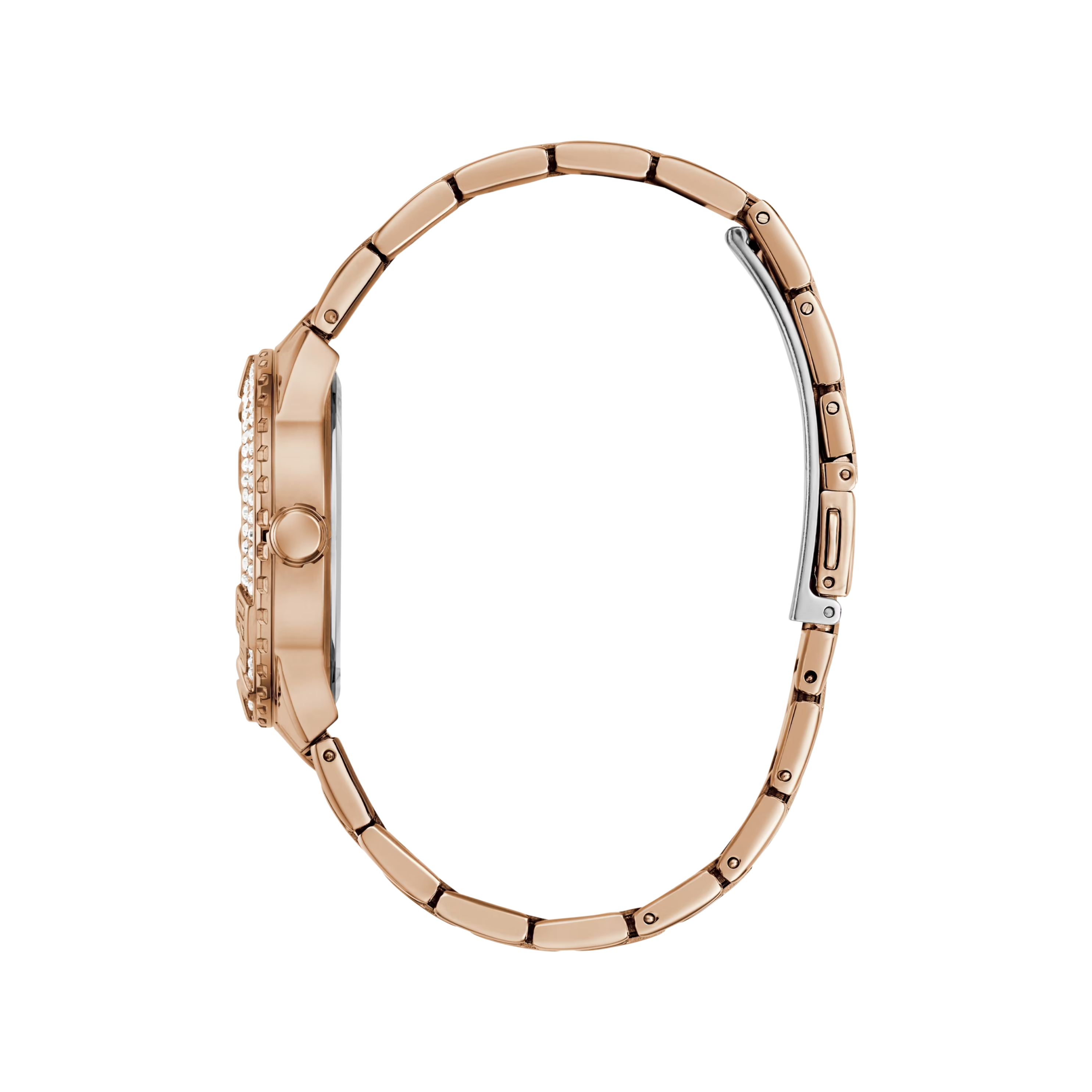 Guess Women Rose Gold Tone and Pink Analog Watch - Rose Gold