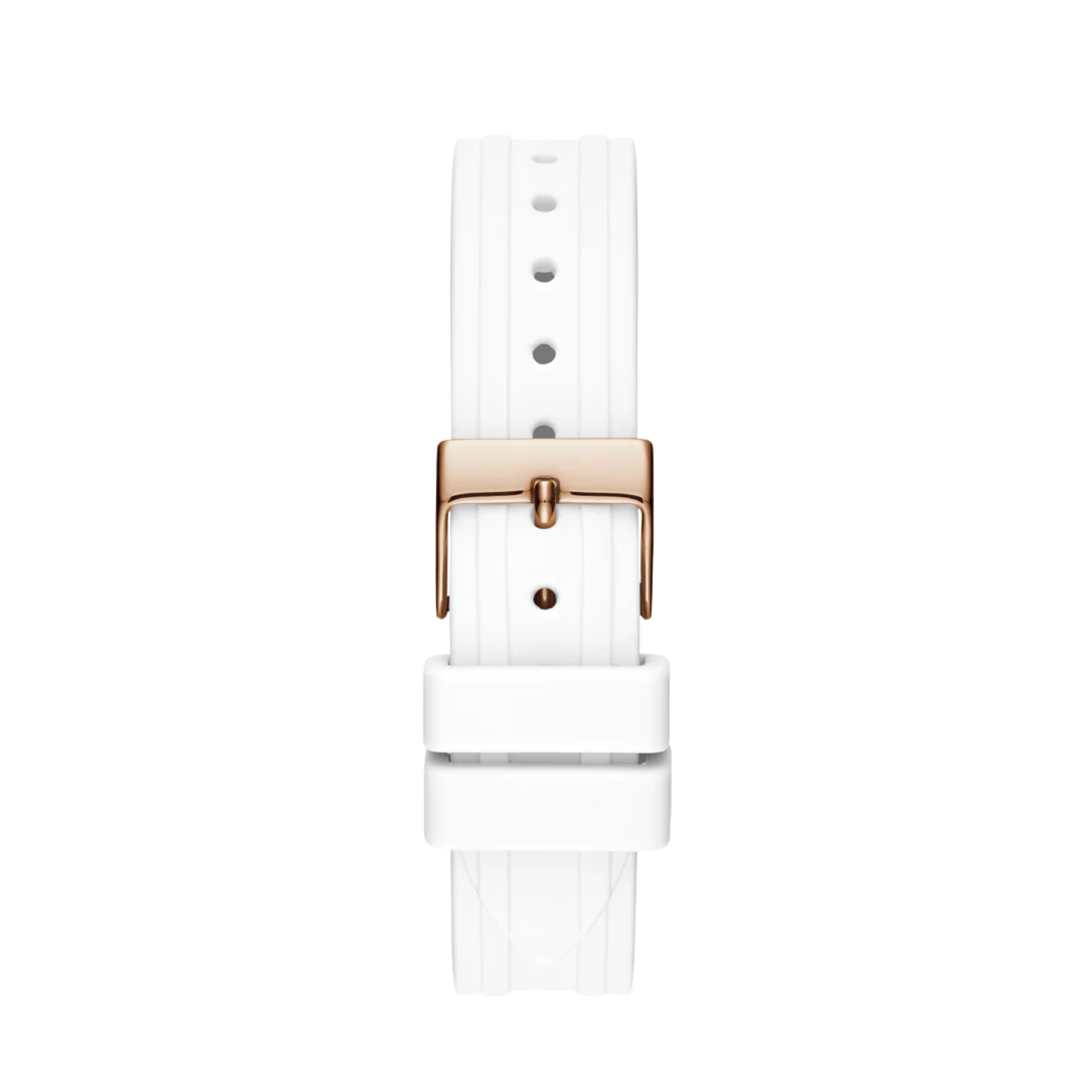 Guess Women White Rose Gold Tone Analog Watch GW0034L2 - White Rose Gold