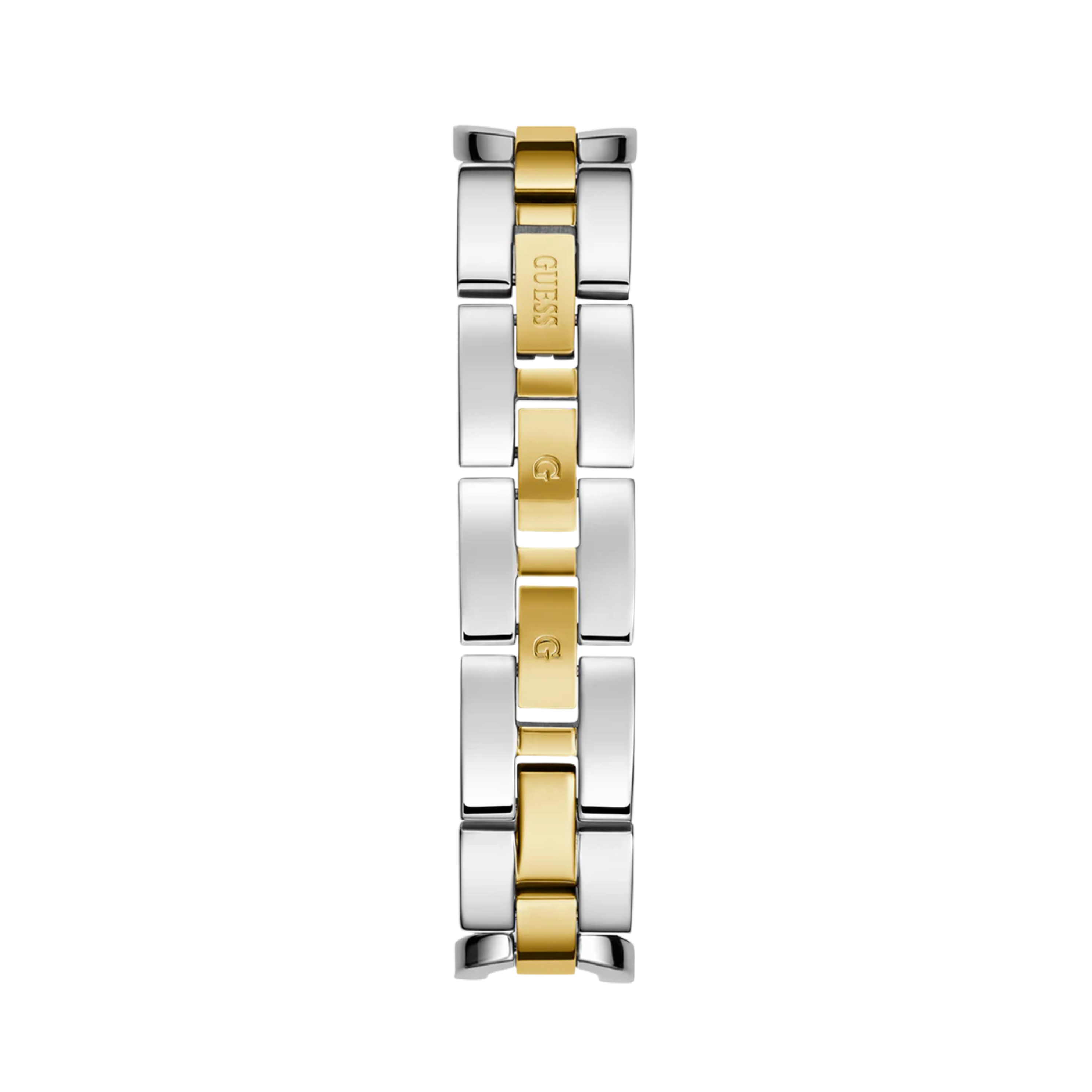 Guess Women Two Tone Gold Tone Analog Watch GW0683L6 - Silver Gold