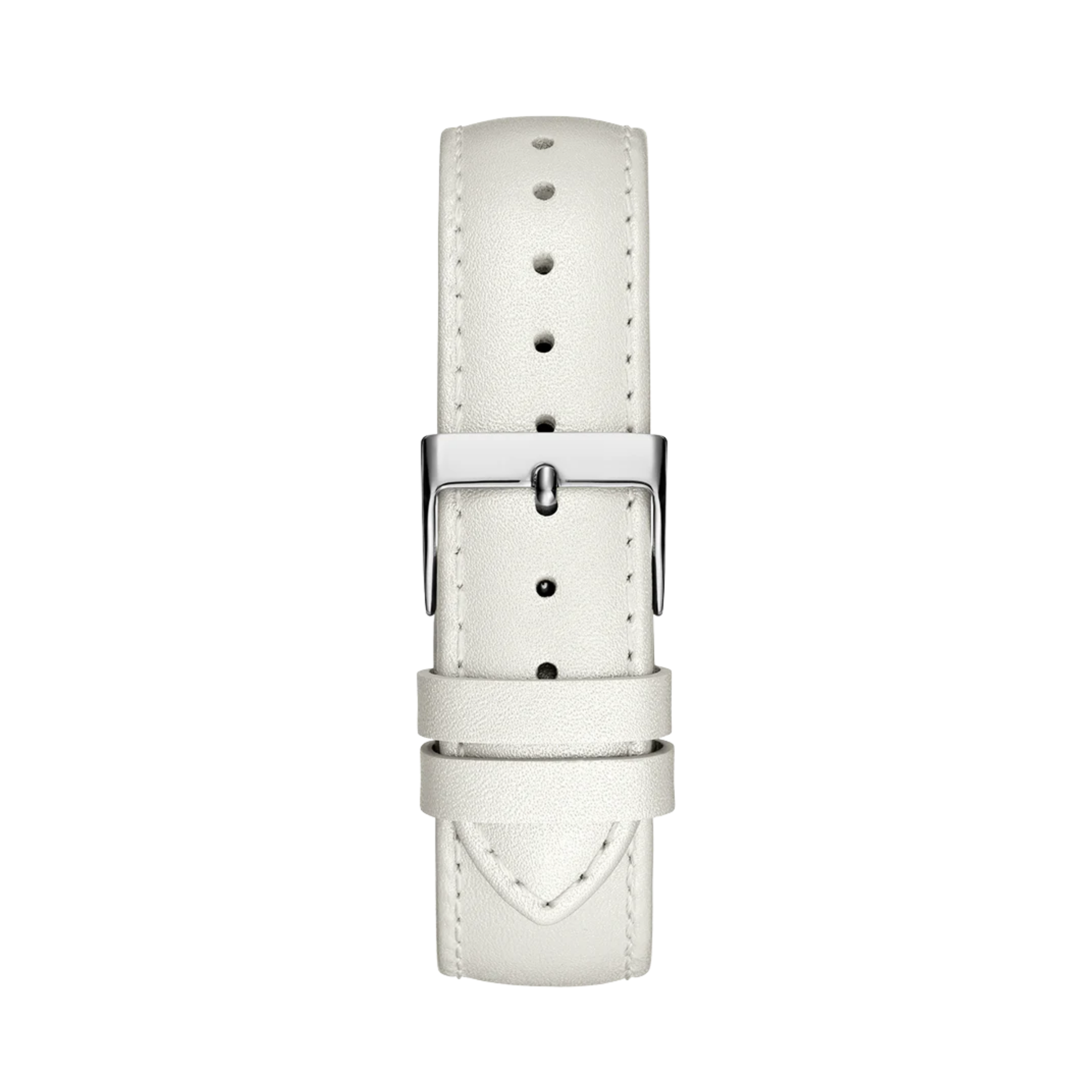 Guess Women White Silver Tone Analog Watch GW0837L1 - White Silver