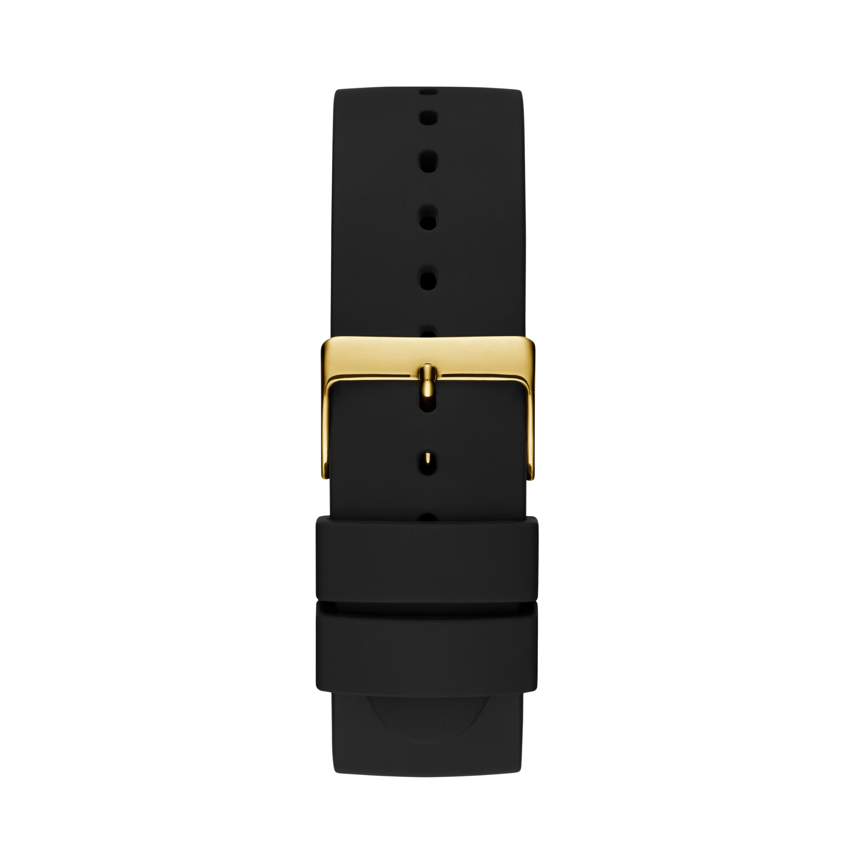 Guess Men Black And Gold Tone Analog Watch - Black Gold