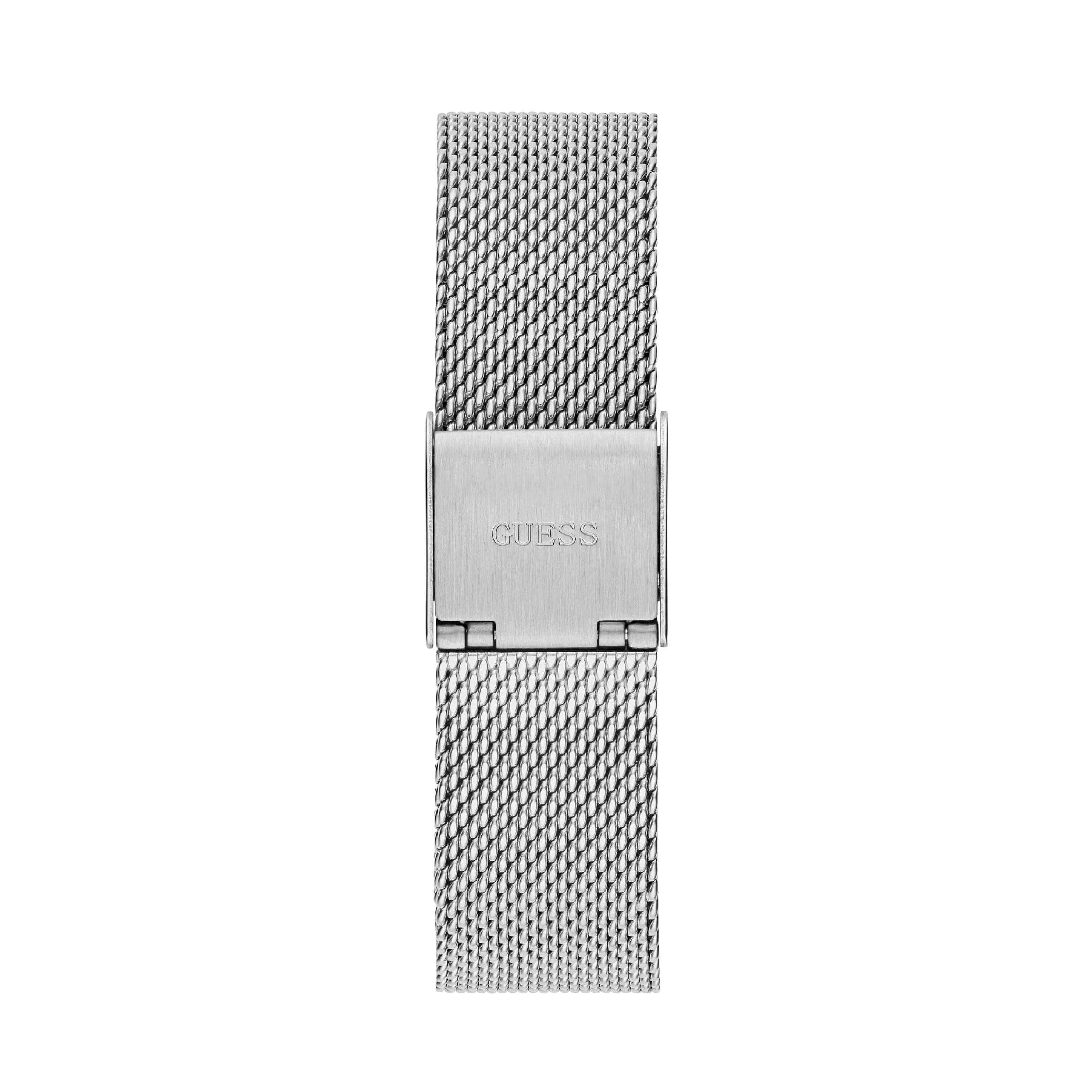 Guess Women Silver Tone Mesh Analog Watch GW0354L1 - Silver