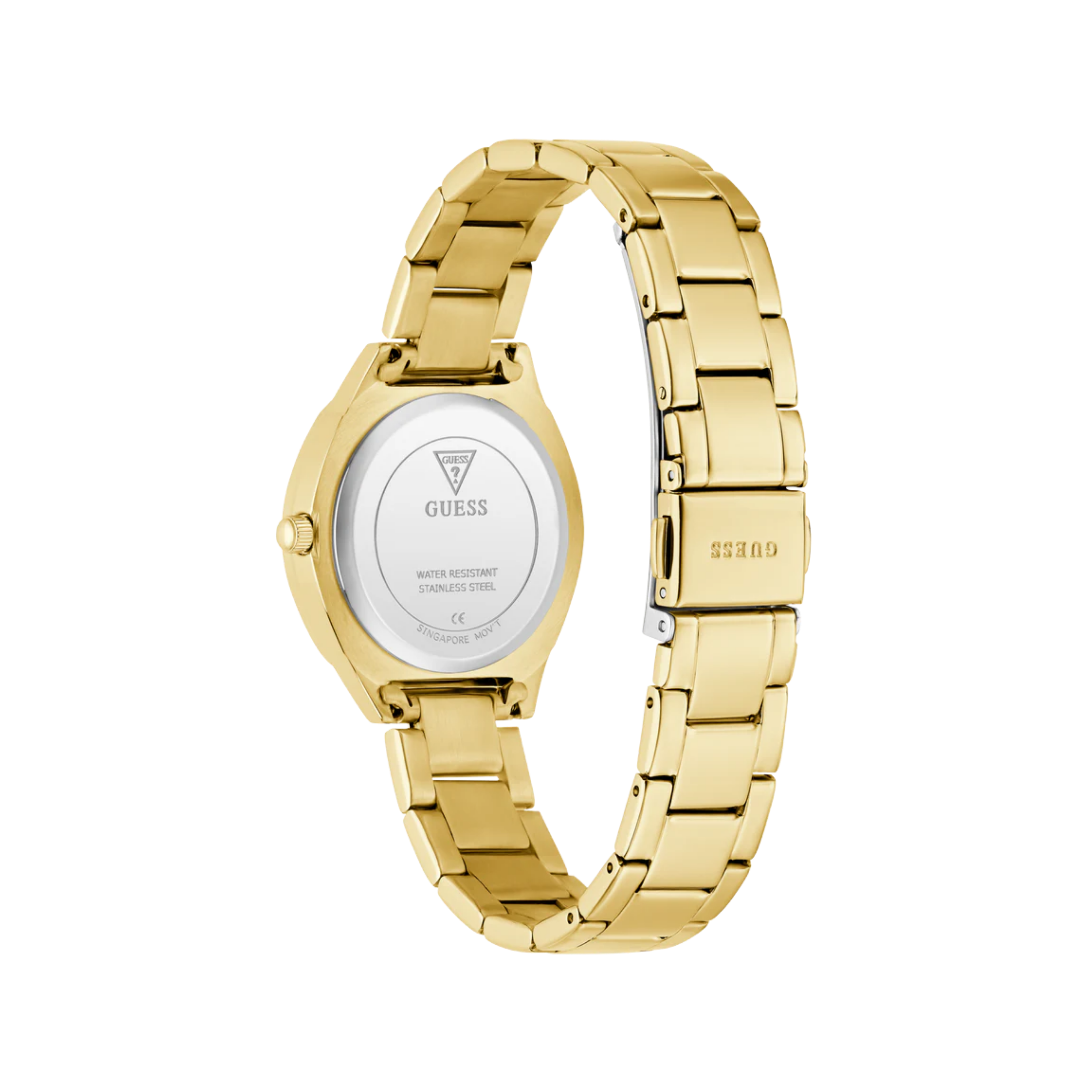 Guess Women Gold Tone Analog Watch GW0767L7 - Gold Pink