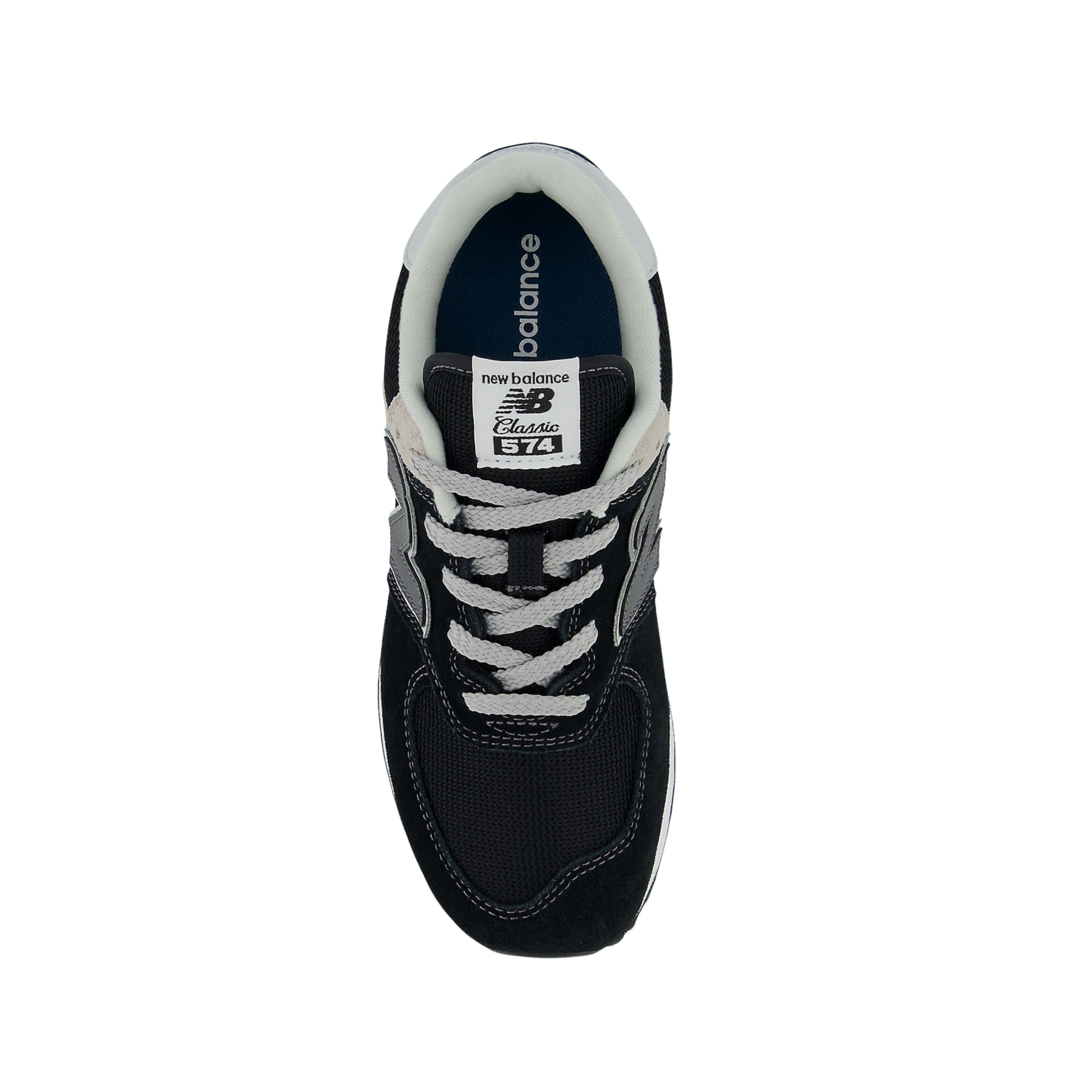 New Balance Big Kids 574 Core - Black Nb White