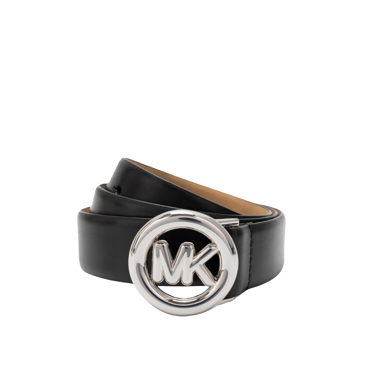 Michael Kors Women Non Reversible Leather Belt - Black Pol Nickel