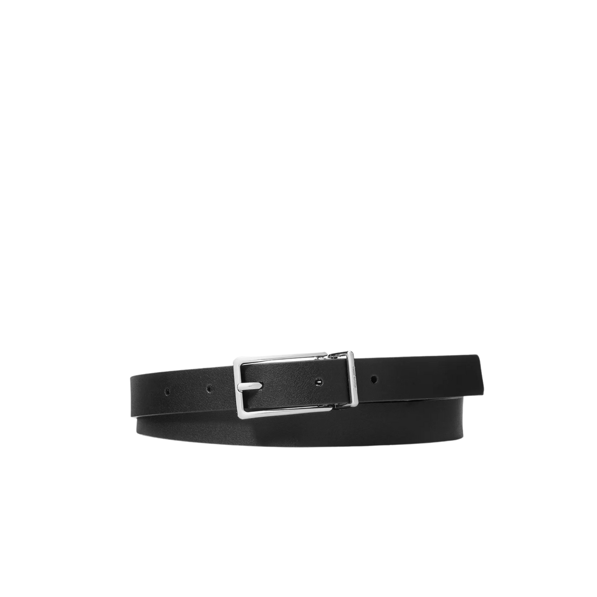 Michael Kors Women Reversible Signature Logo And Leather Belt - Black