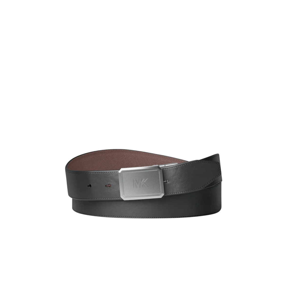 Michael Kors Men Reversible Leather Belt - Mocha Black
