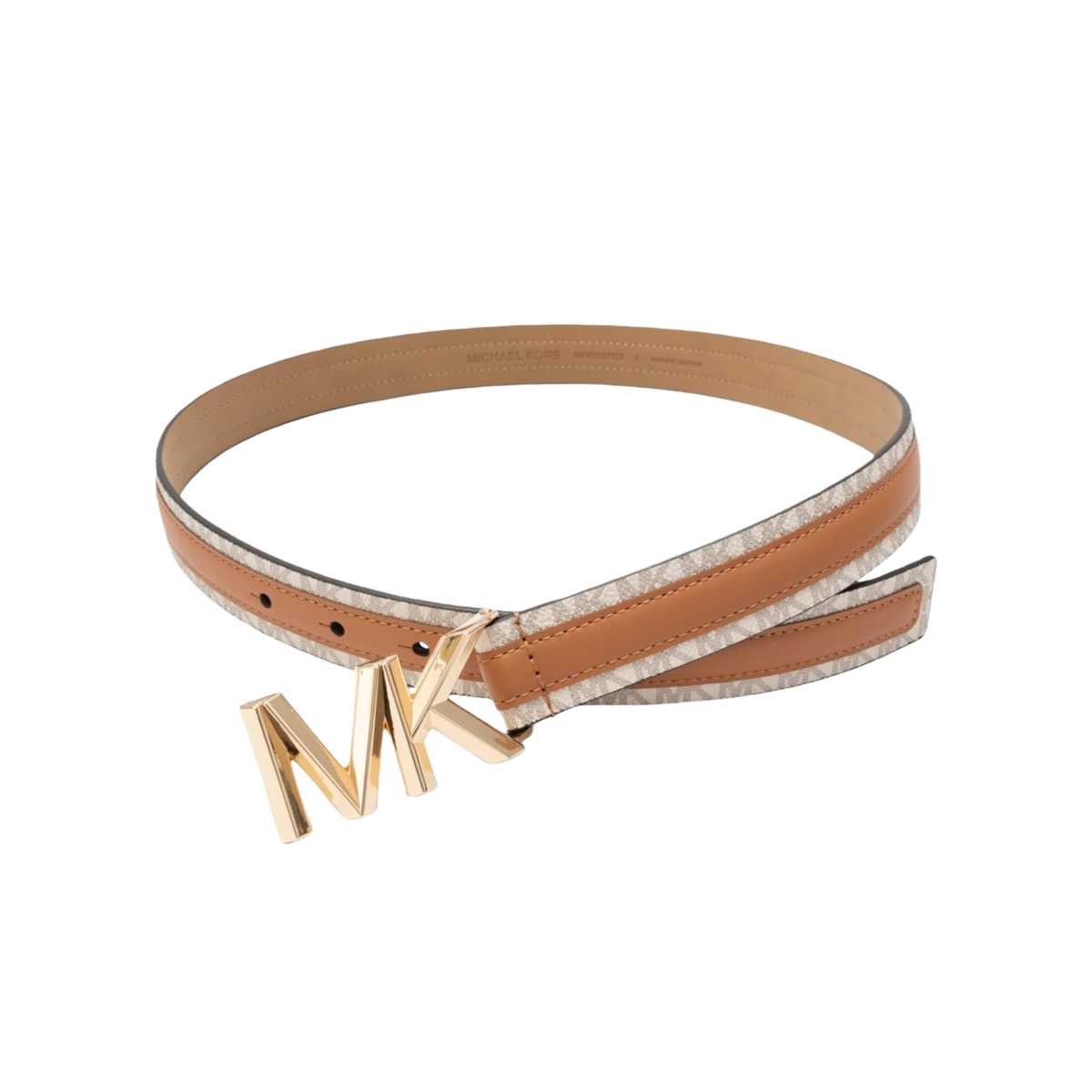 Michael Kors Women 1.1 Inch Logo Leather Belt - Acron