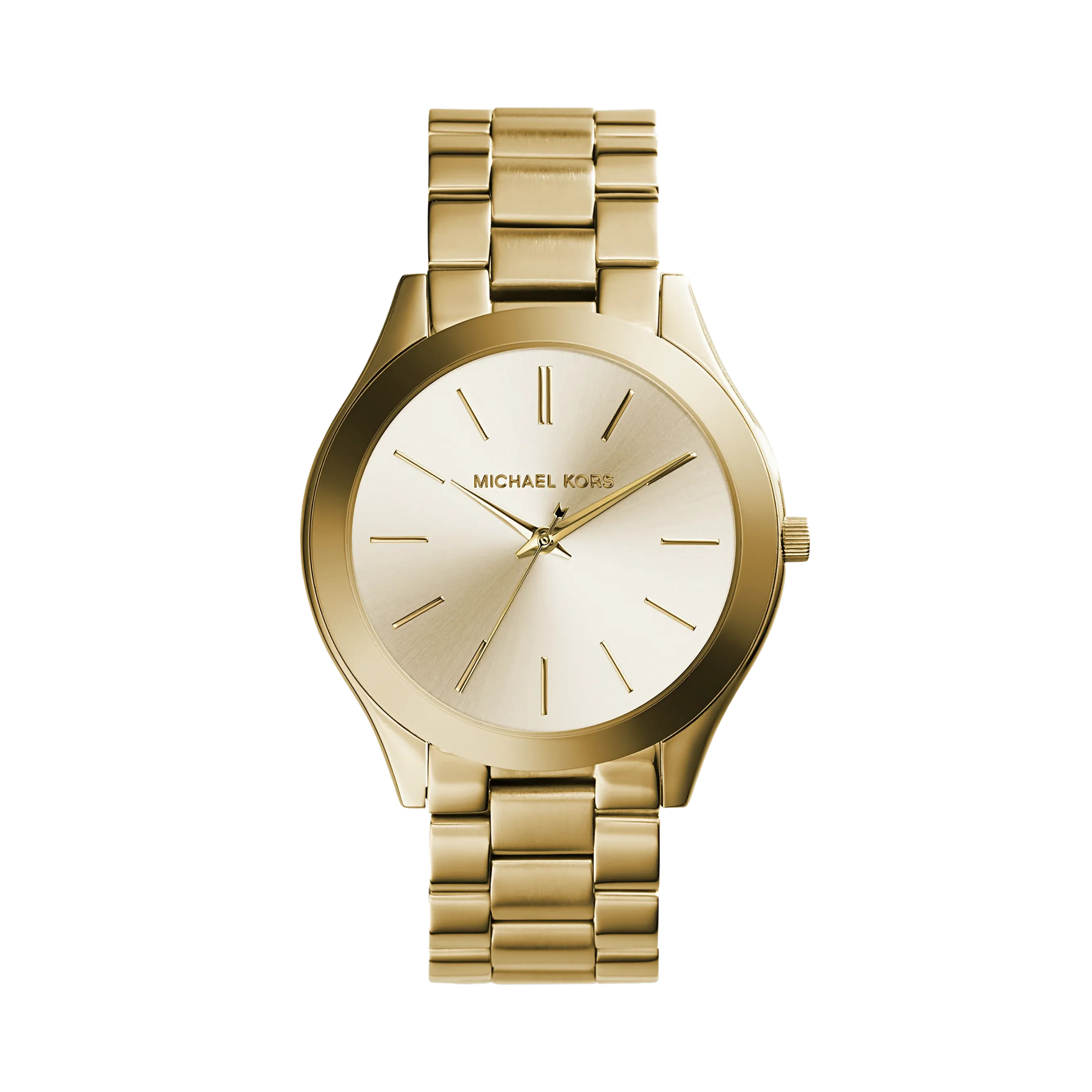 Michael Kors Women Slim Runway Gold Tone Stainless Steel Watch - Gold