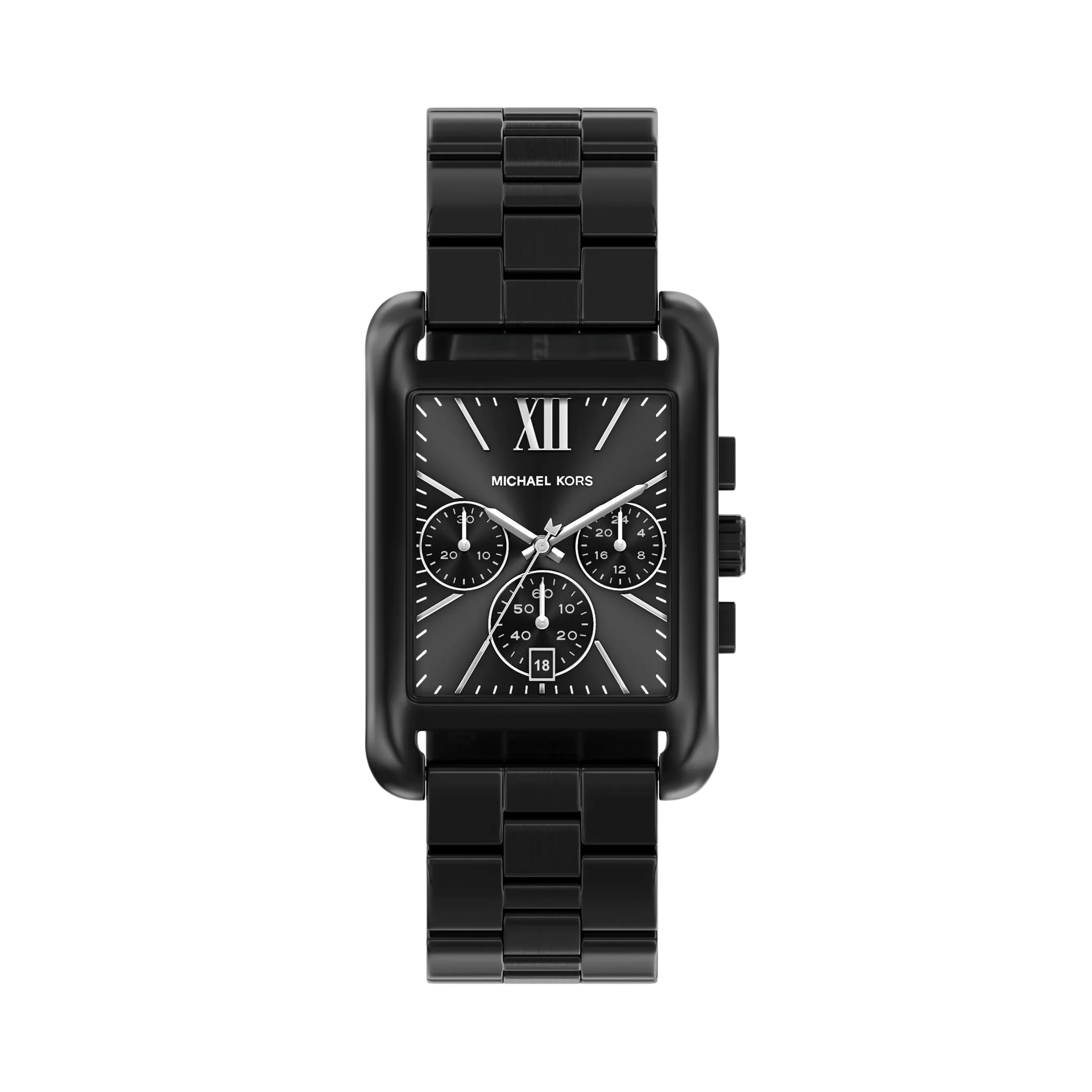 Michael Kors Women Oversized Monroe Black Tone Watch - Black