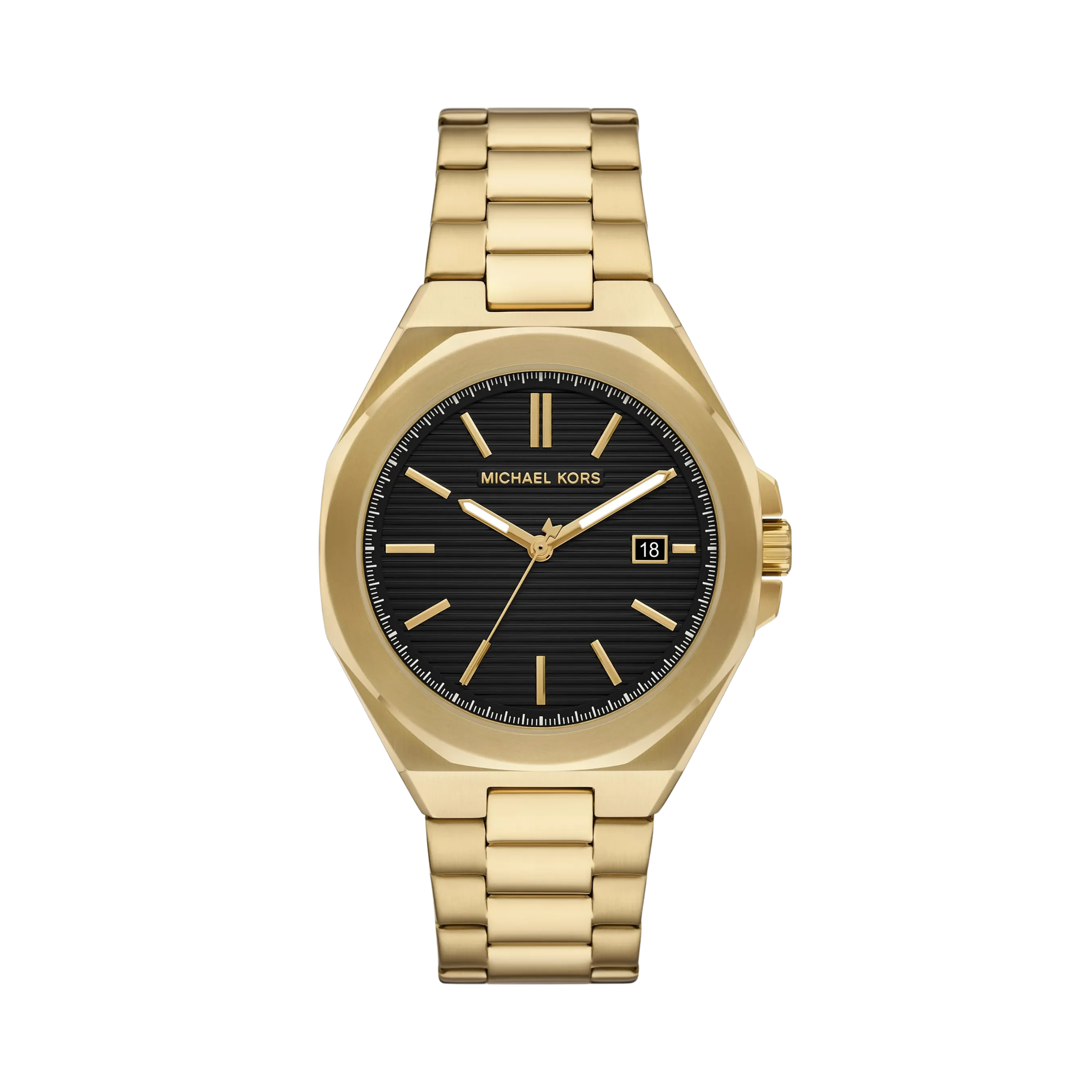 Michael Kors Women Callum Gold Tone Watch - Gold Black