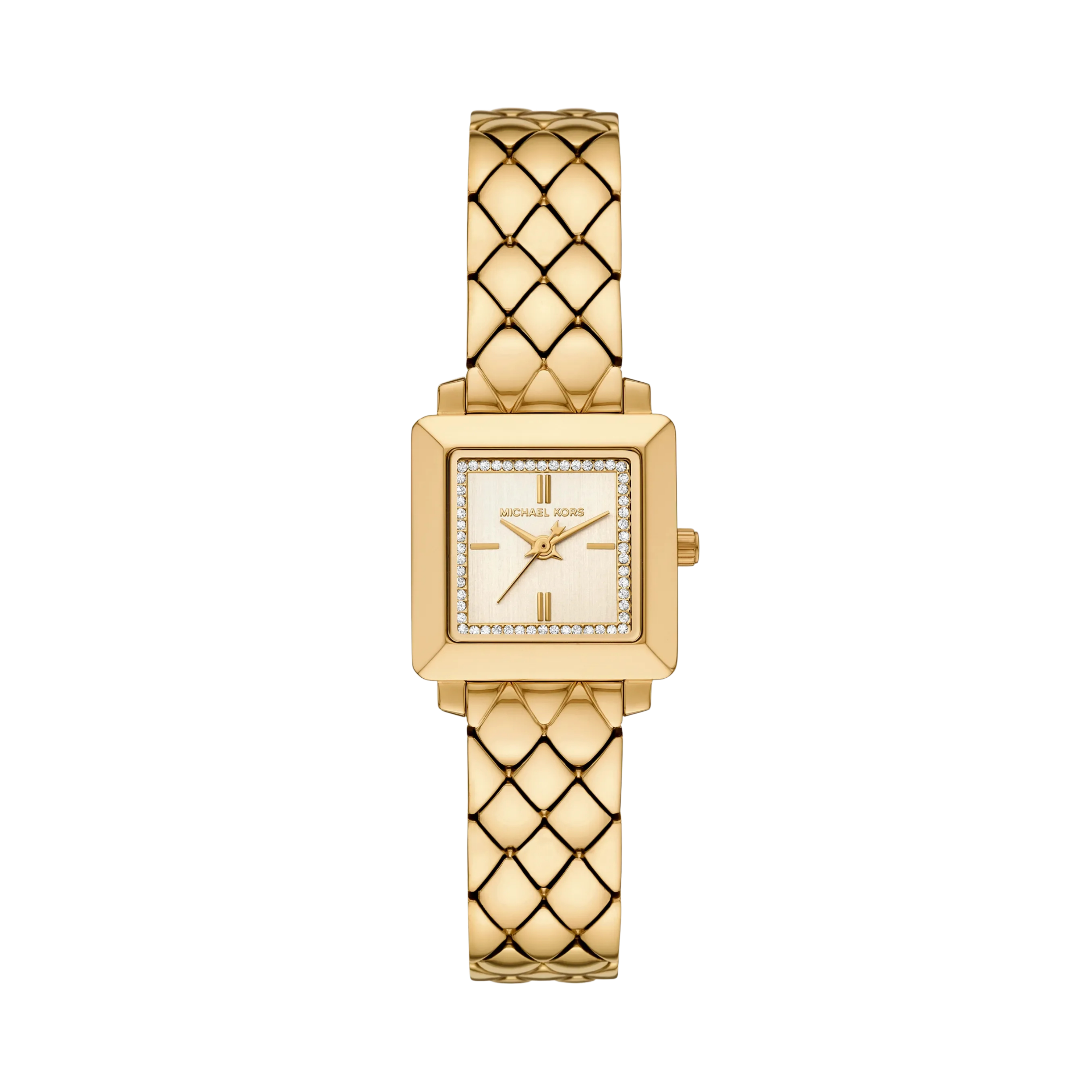 Michael Kors Women Petite Gwynn Pavé Gold Tone Watch - Gold
