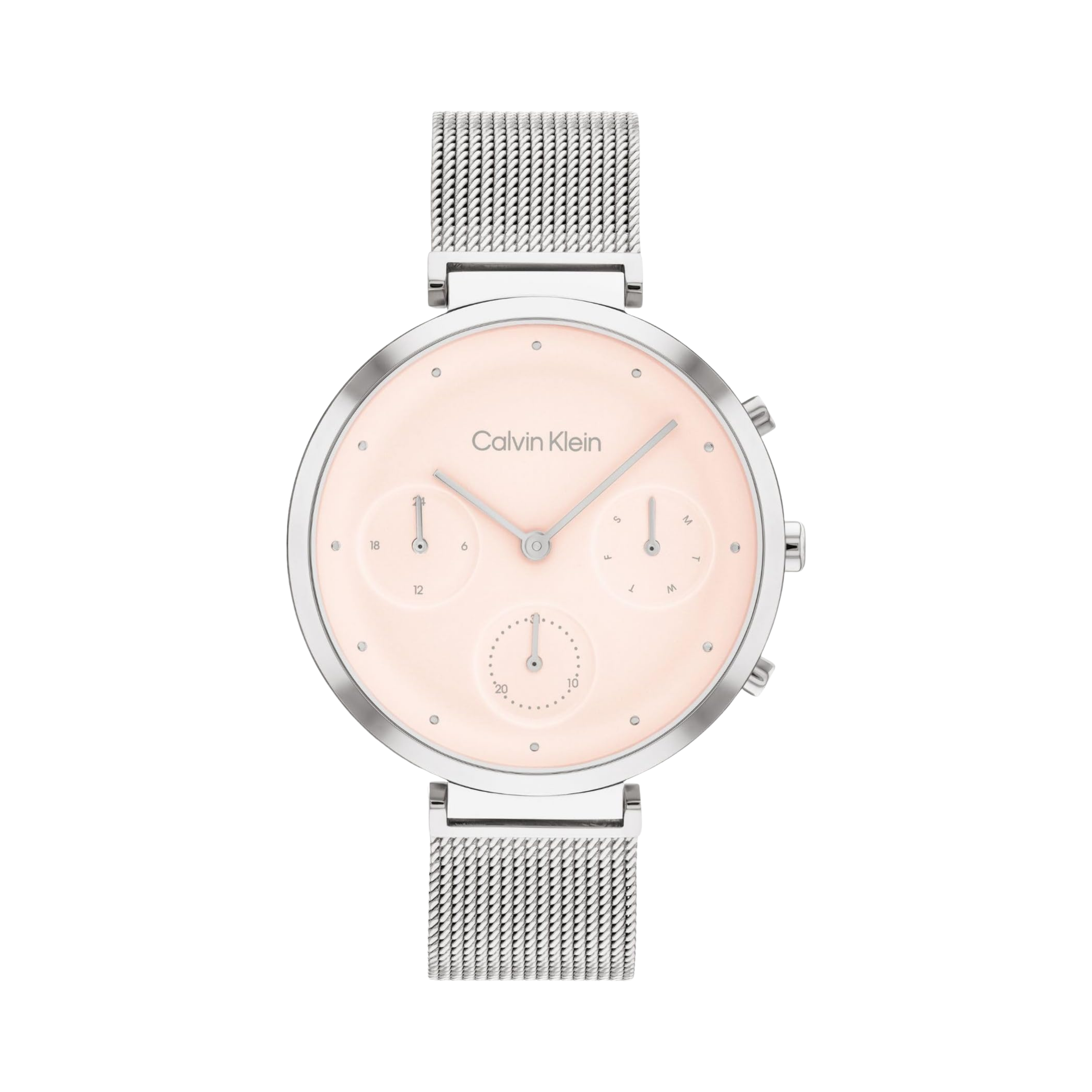 Calvin Klein Women Radiant Minimalistic T Bar Watch - Blush Silver