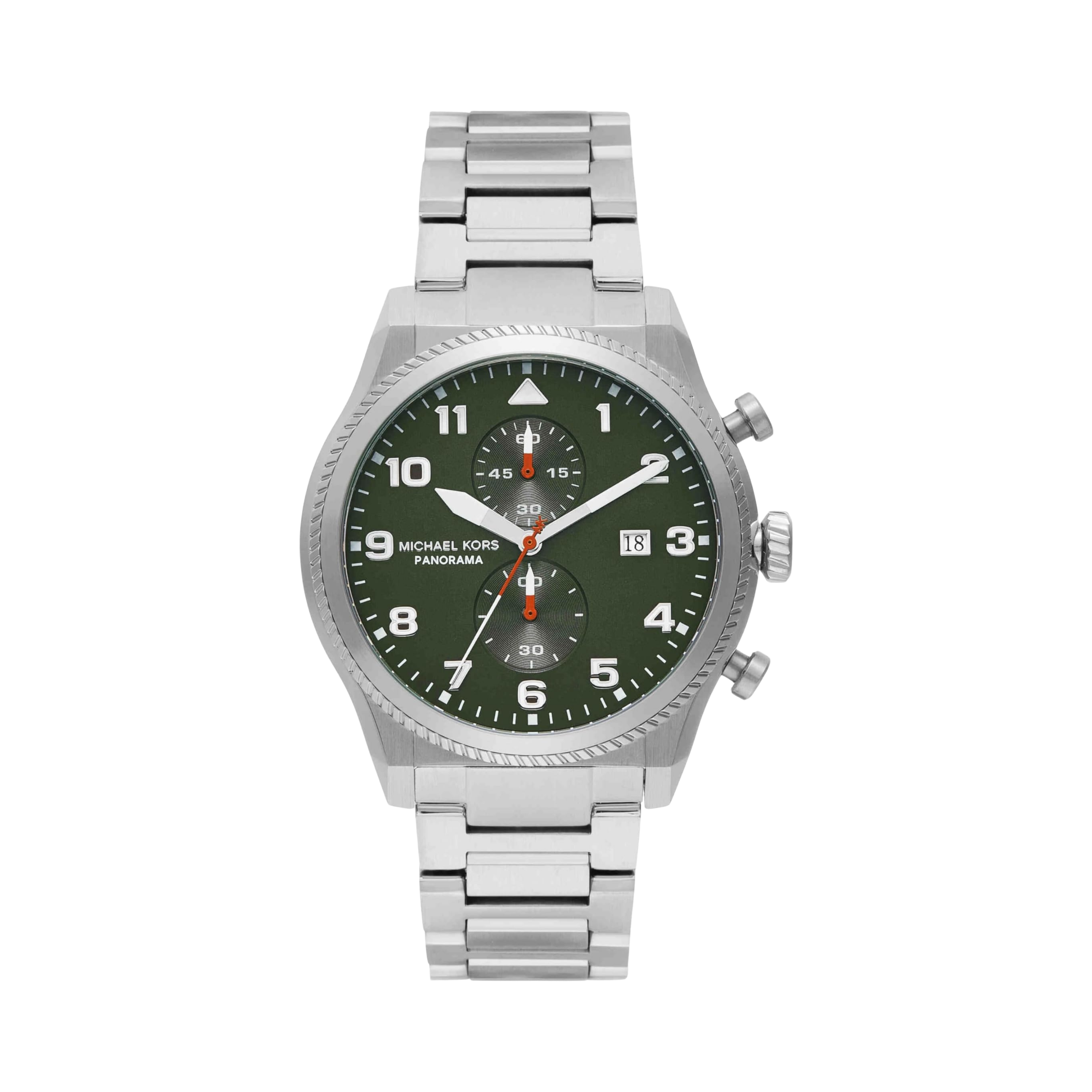Michael Kors Men Panorama Stainless Steel Watch - Silver Bracelet