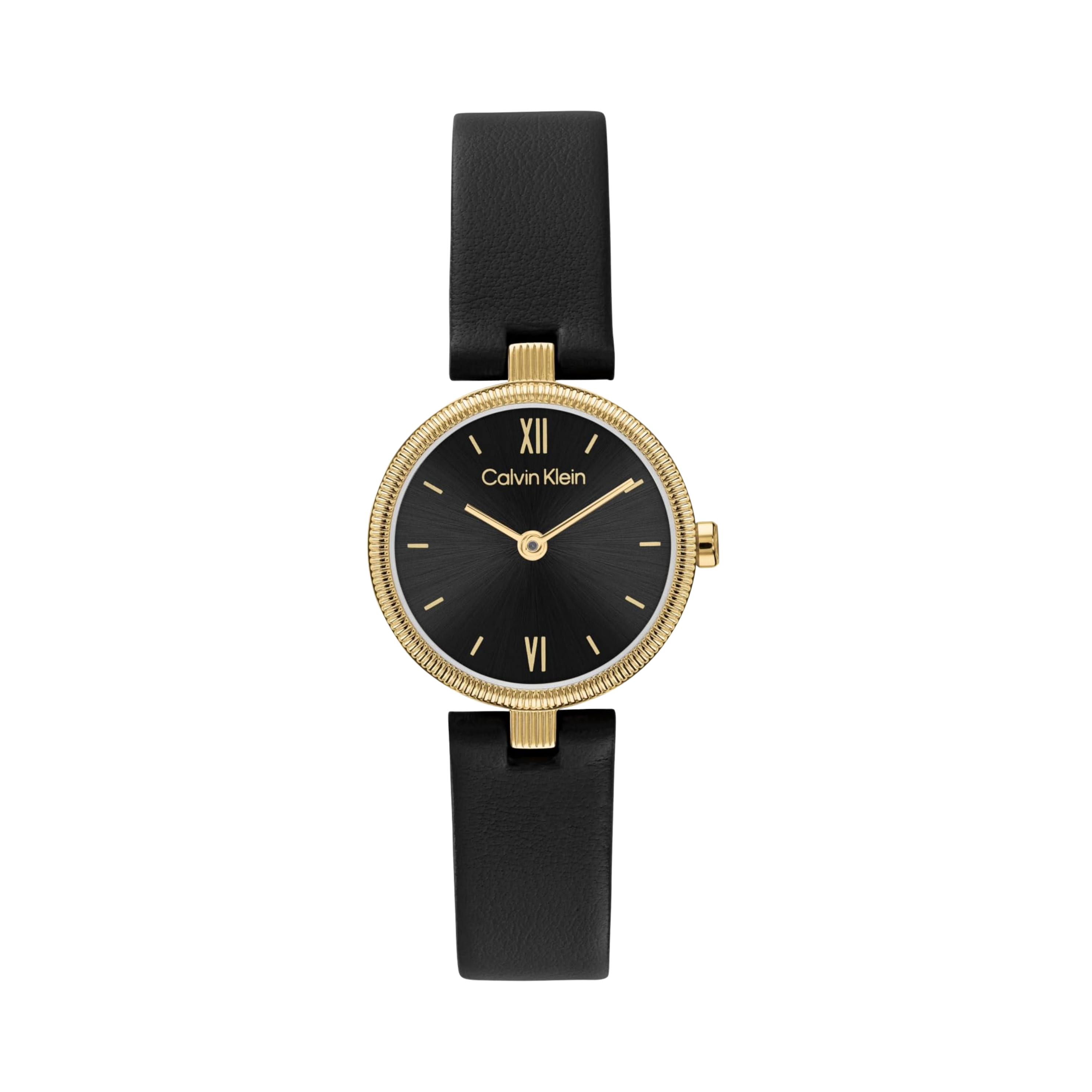 Calvin Klein Women Gleam Two Hand Quartz Watch - Black Shimmer